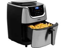 Princess 01.183318.01.750 Heißluftfritteuse mit Dampffunktion 6,5 l, 1700 Watt, Silber