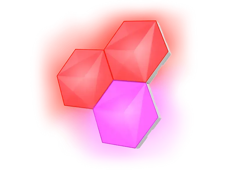 Trust GXT 903 VYBZ 3er-Set-Erweiterung für sechseckige RGB-Lichtpaneele - Weiß; Lichtpaneele, Erweiterungskit