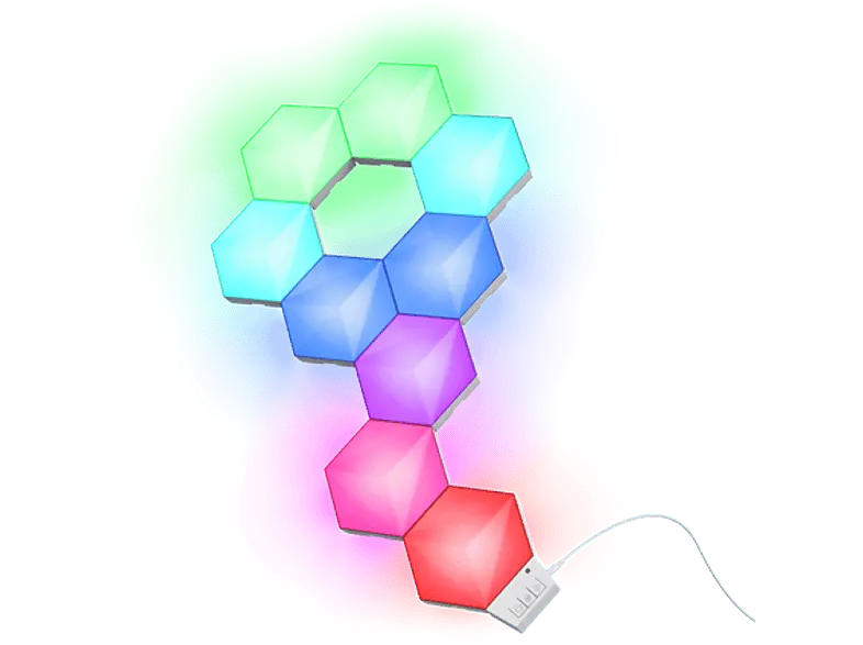 Trust GXT 902 VYBZ Hexagon RGB-Lichtpaneele - Weiß