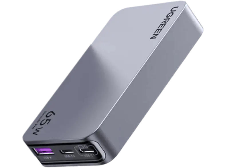 Ugreen Nexode Pro 65W 3-Port GaN Fast Charge, schwarz; Travelcharger