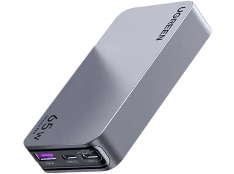 Ugreen Nexode Pro 65W 3-Port GaN Fast Charge, schwarz; Travelcharger