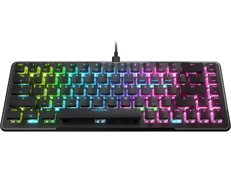 Turtle Beach Vulcan II Mini Gaming-Tastatur, Red-Switches, schwarz