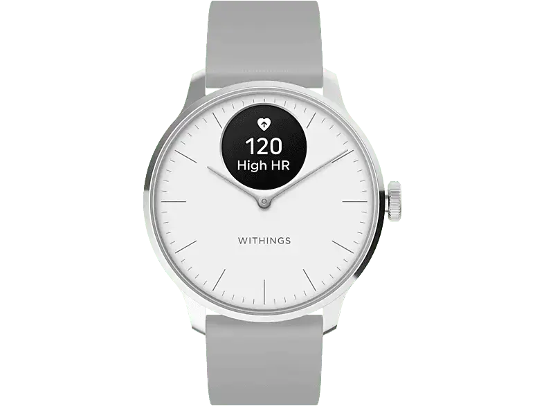 Withings Hybrid Smartwatch ScanWatch Light 37mm, Perlweiß