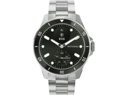 Withings Hybrid Smartwatch ScanWatch Nova 42mm, Grün/Silber