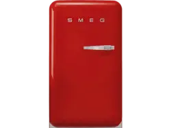 Smeg FAB10HRRD6 50's Style K&uuml;hlschrank mit T&uuml;ranschlag Links (D, 970 mm hoch, Rot, 135 l)