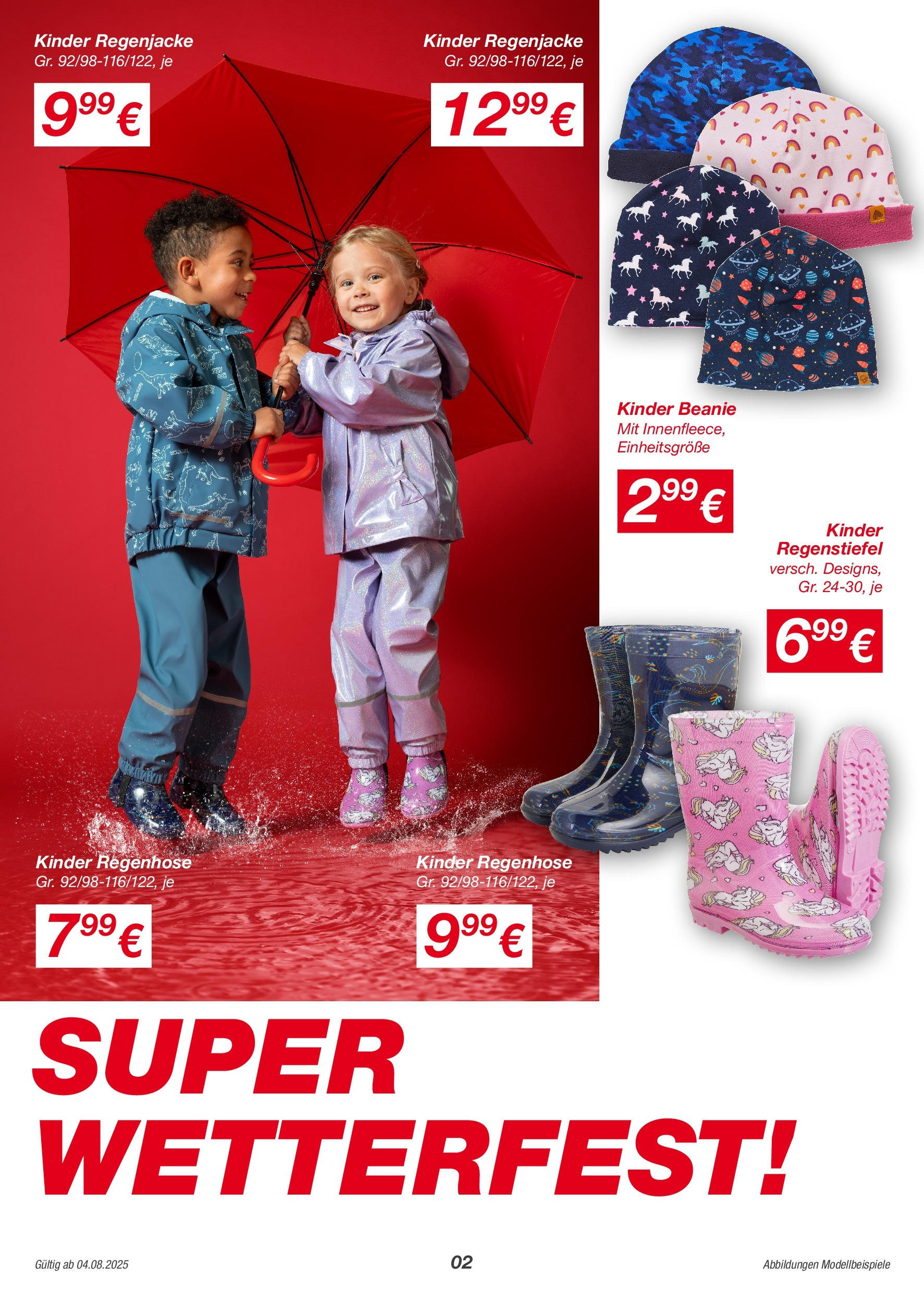Kik Prospekt (ab 04.08.2025) zum Blättern | Seite: 2 | Produkte: Regenjacke