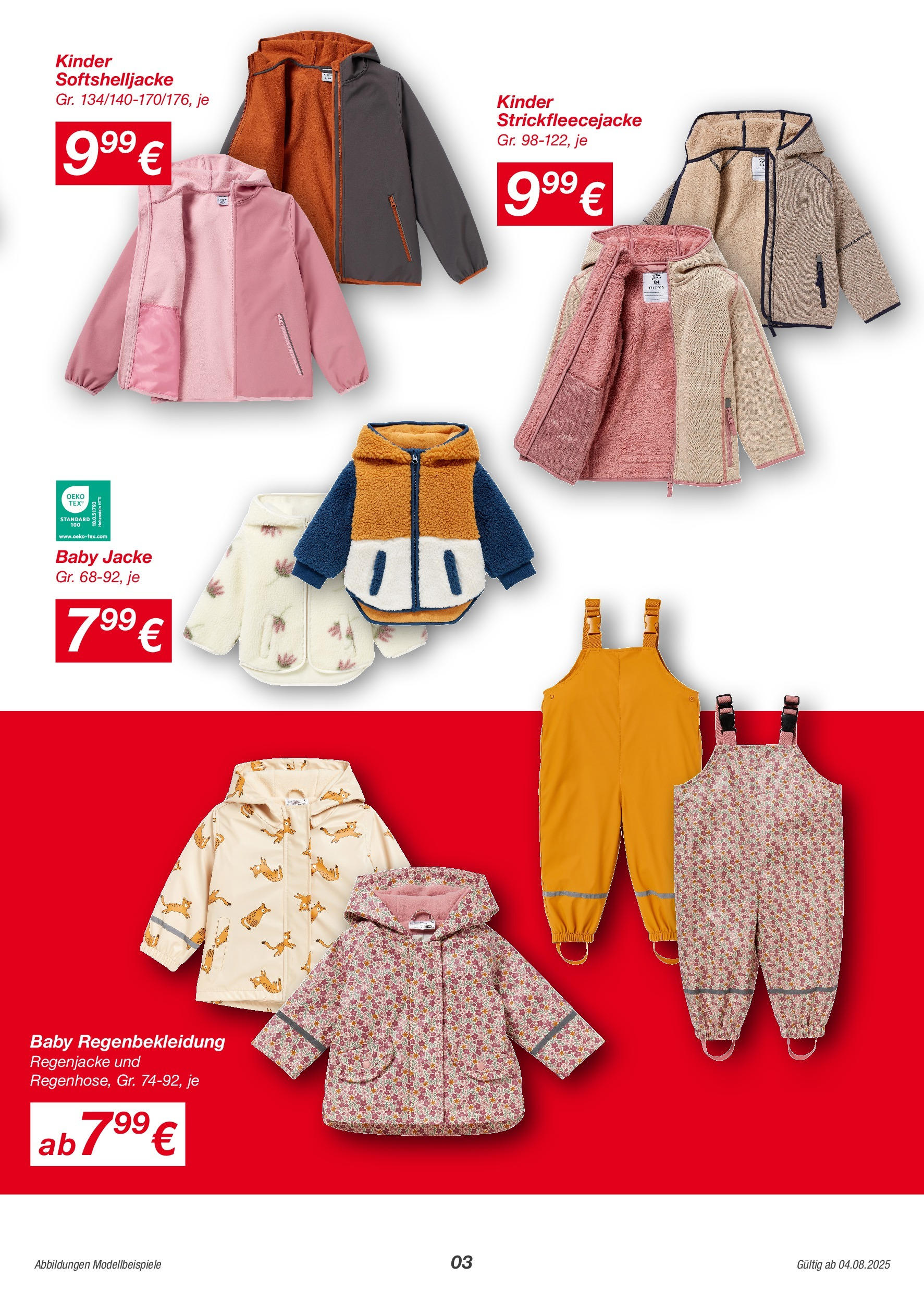 Kik Prospekt (ab 04.08.2025) zum Blättern | Seite: 3 | Produkte: Regenjacke, Jacke