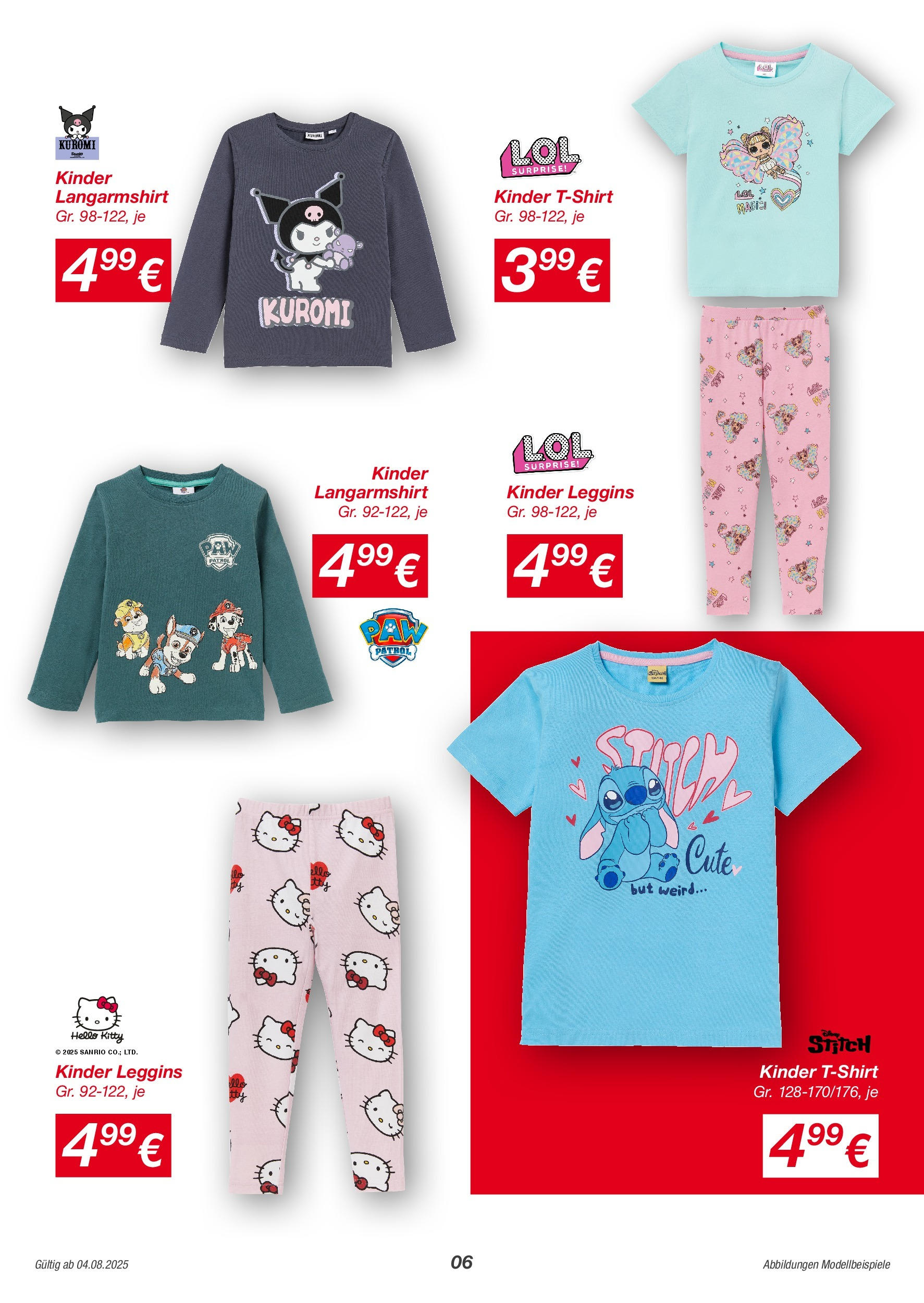 Kik Prospekt (ab 04.08.2025) zum Blättern | Seite: 6 | Produkte: Langarmshirt