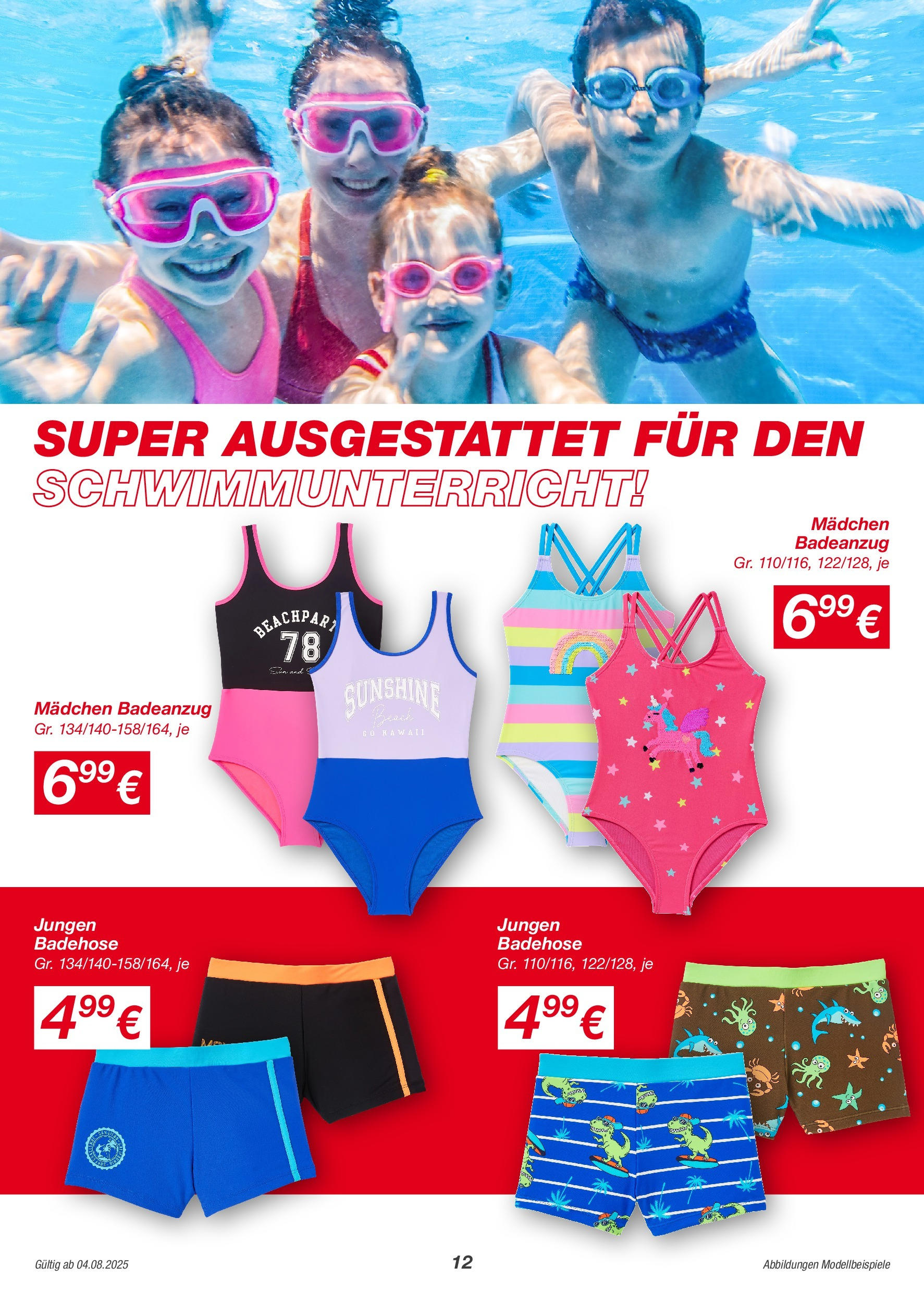 Kik Prospekt (ab 04.08.2025) zum Blättern | Seite: 12 | Produkte: Badeanzug