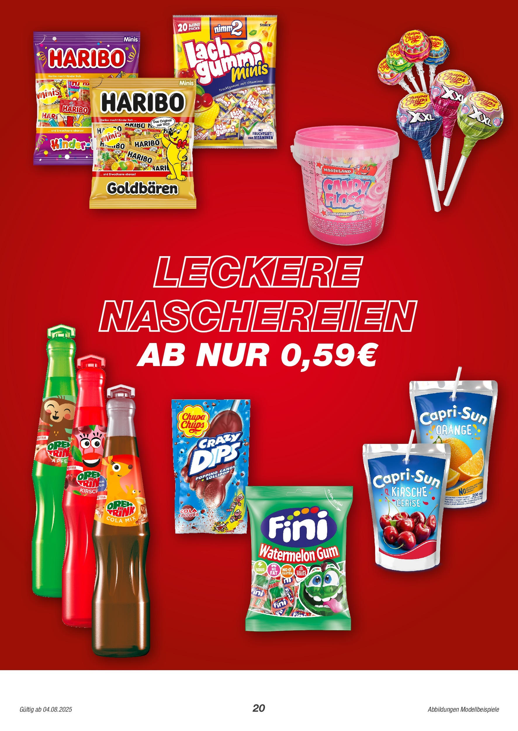 Kik Prospekt (ab 04.08.2025) zum Blättern | Seite: 20 | Produkte: Haribo, Cola, Fruchtsaft