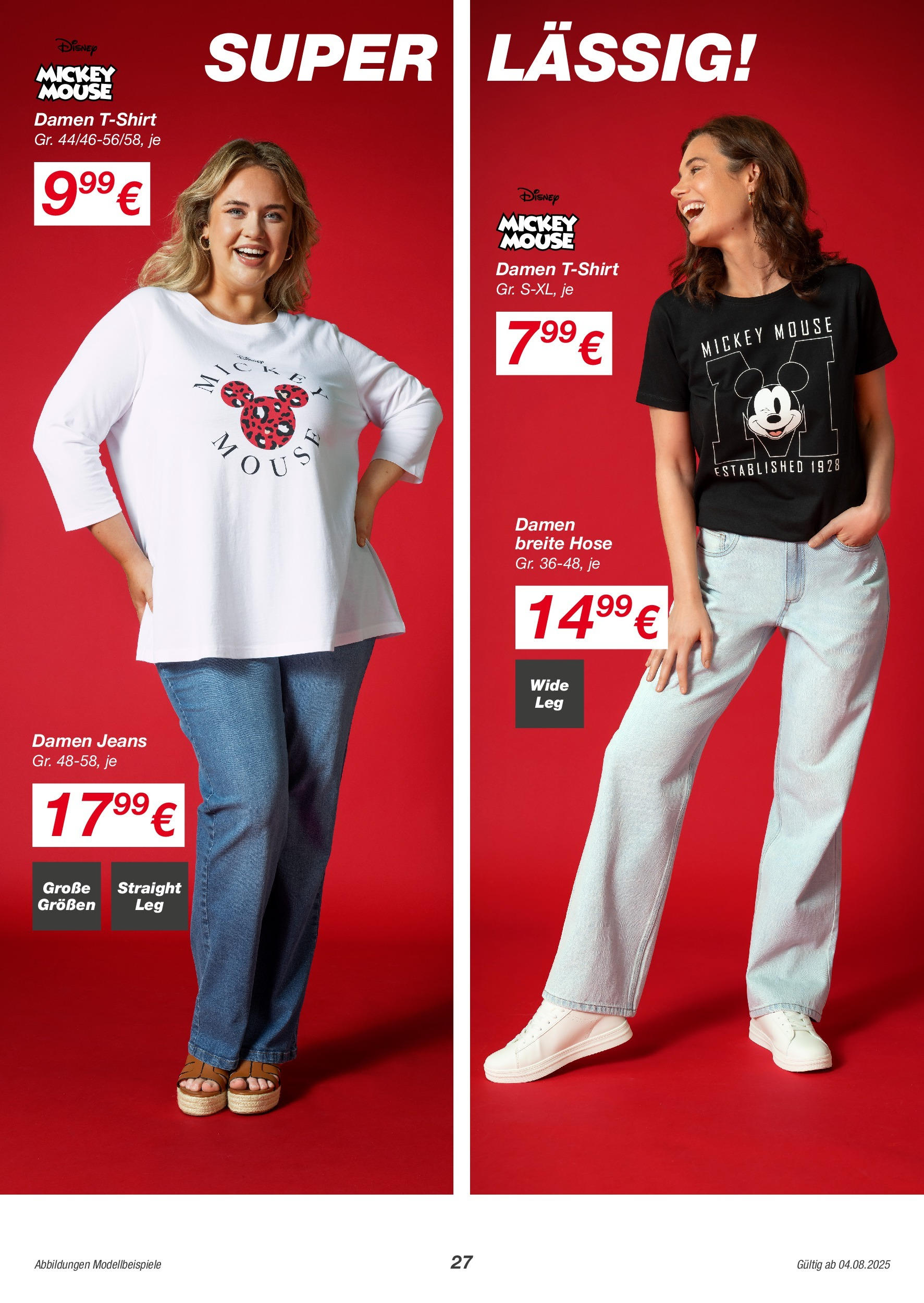 Kik Prospekt (ab 04.08.2025) zum Blättern | Seite: 27 | Produkte: Hose, Jeans