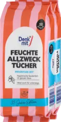 Denkmit Feuchte Allzwecktücher Mountain Sky (2x50 St)