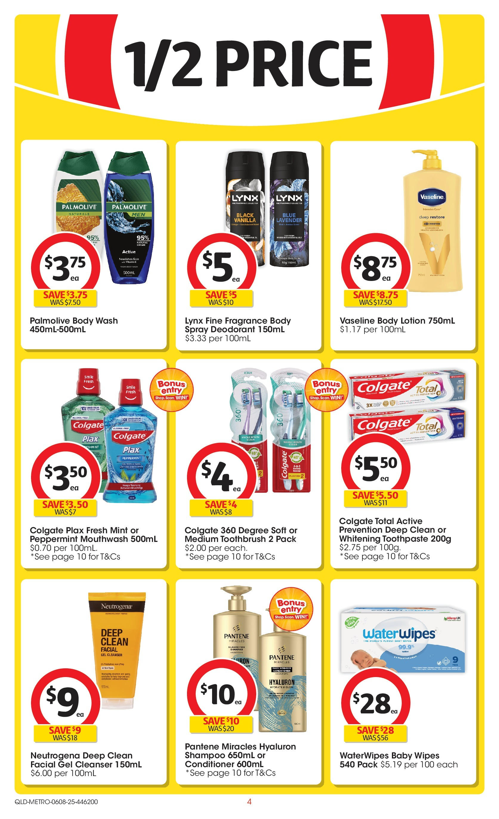 Coles catalogue from 06/08/2025 > Big discounts | Page: 4 | Products: Conditioner, Deodorant, Toothbrush, Body lotion Coles catalogue valid from 06/08/2025 > Online Australia | Page: 4 | Products: Conditioner, Deodorant, Toothbrush, Body lotion