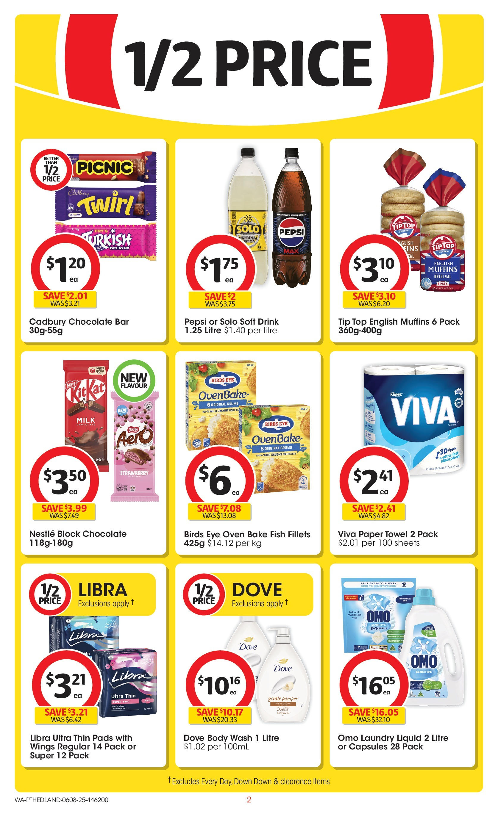 ﻿﻿Coles catalogue valid from 06/08/2025 > Online Australia | Page: 2 | Products: Milk, Chocolate, Laundry, Oven