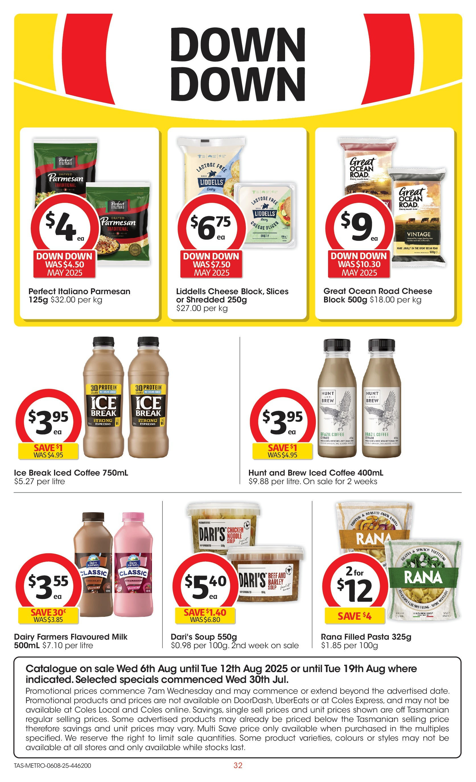 Coles catalogue from 06/08/2025 > Big discounts | Page: 32 | Products: Dairy, Coffee, Chocolate, Spinach Coles catalogue valid from 06/08/2025 > Online Australia | Page: 32 | Products: Dairy, Coffee, Chocolate, Spinach