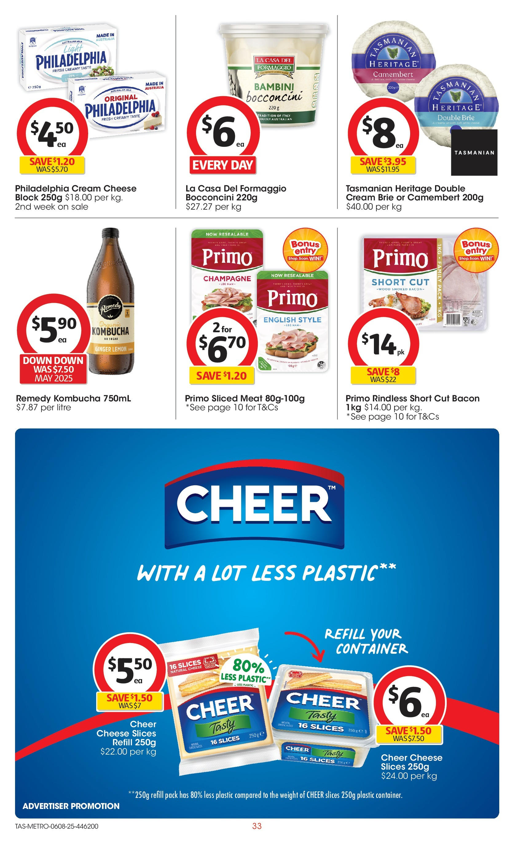 Coles catalogue from 06/08/2025 > Big discounts | Page: 33 | Products: Bacon, Light, Cream, Lemon Coles catalogue valid from 06/08/2025 > Online Australia | Page: 33 | Products: Bacon, Light, Cream, Lemon