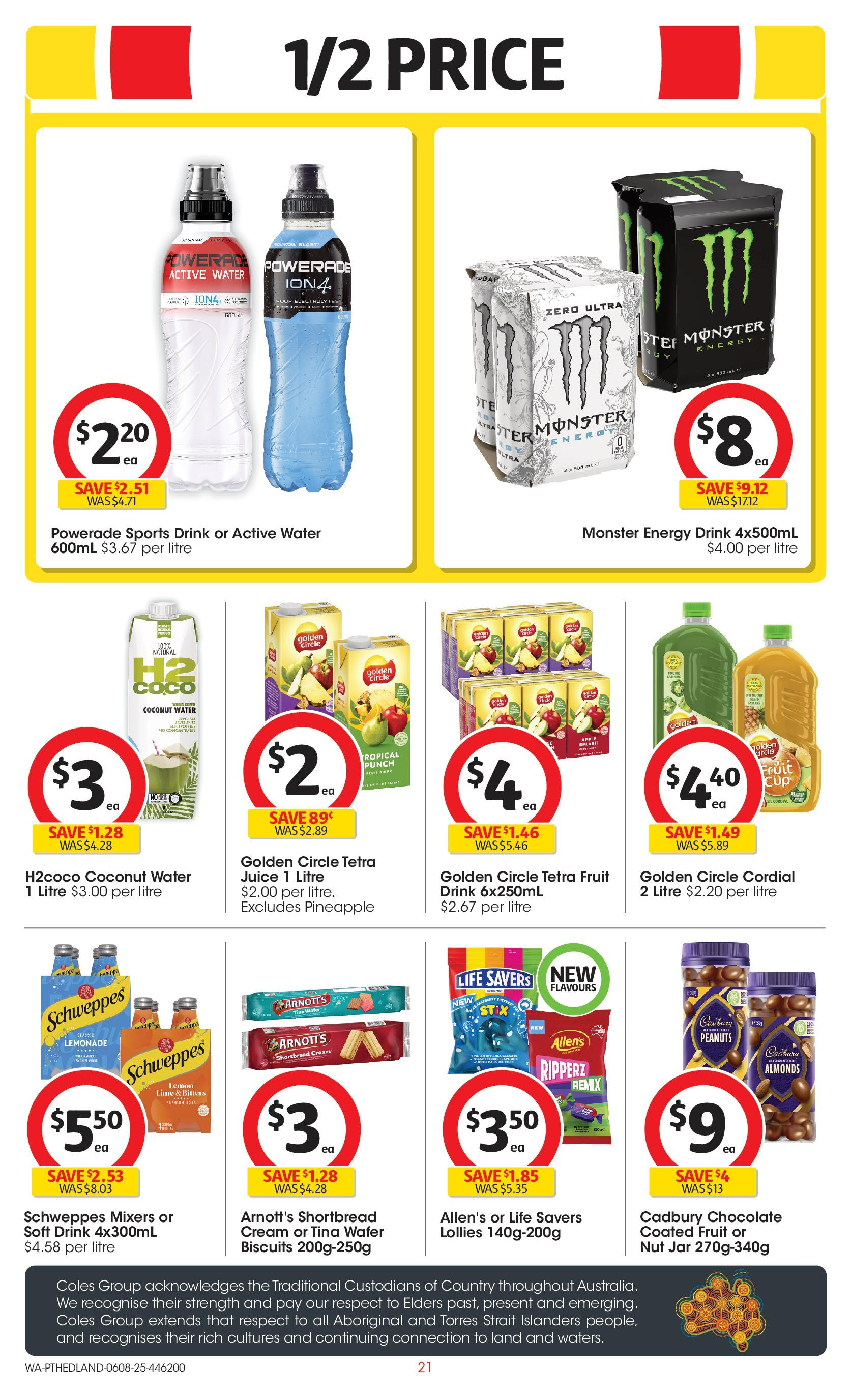 ﻿﻿Coles catalogue valid from 06/08/2025 > Online Australia | Page: 21 | Products: Pineapple, Lollies, Peanuts, Biscuits