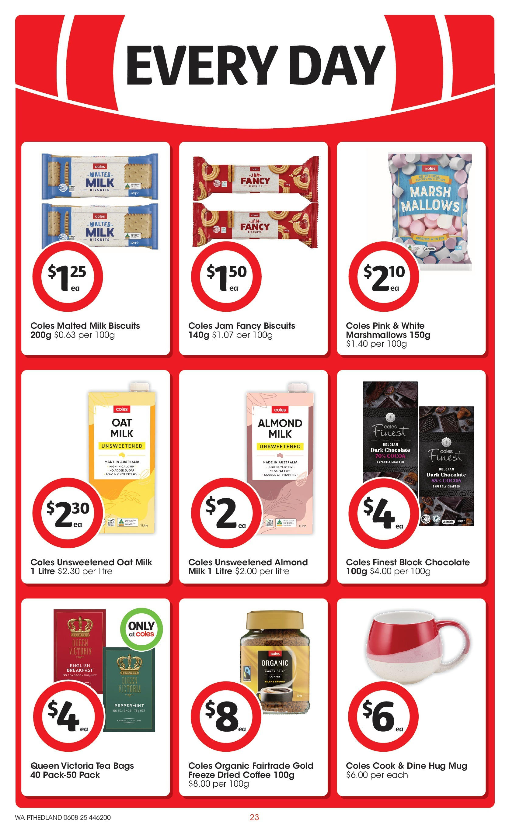 ﻿﻿Coles catalogue valid from 06/08/2025 > Online Australia | Page: 23 | Products: Cocoa, Coffee, Sugar, Vitamin