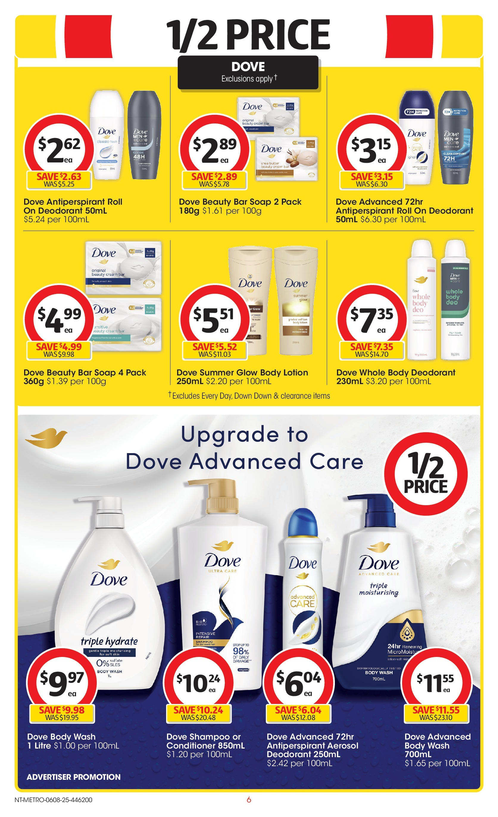 ﻿﻿Coles catalogue valid from 06/08/2025 > Online Australia | Page: 6 | Products: Butter, Shampoo, Lotion, Soap