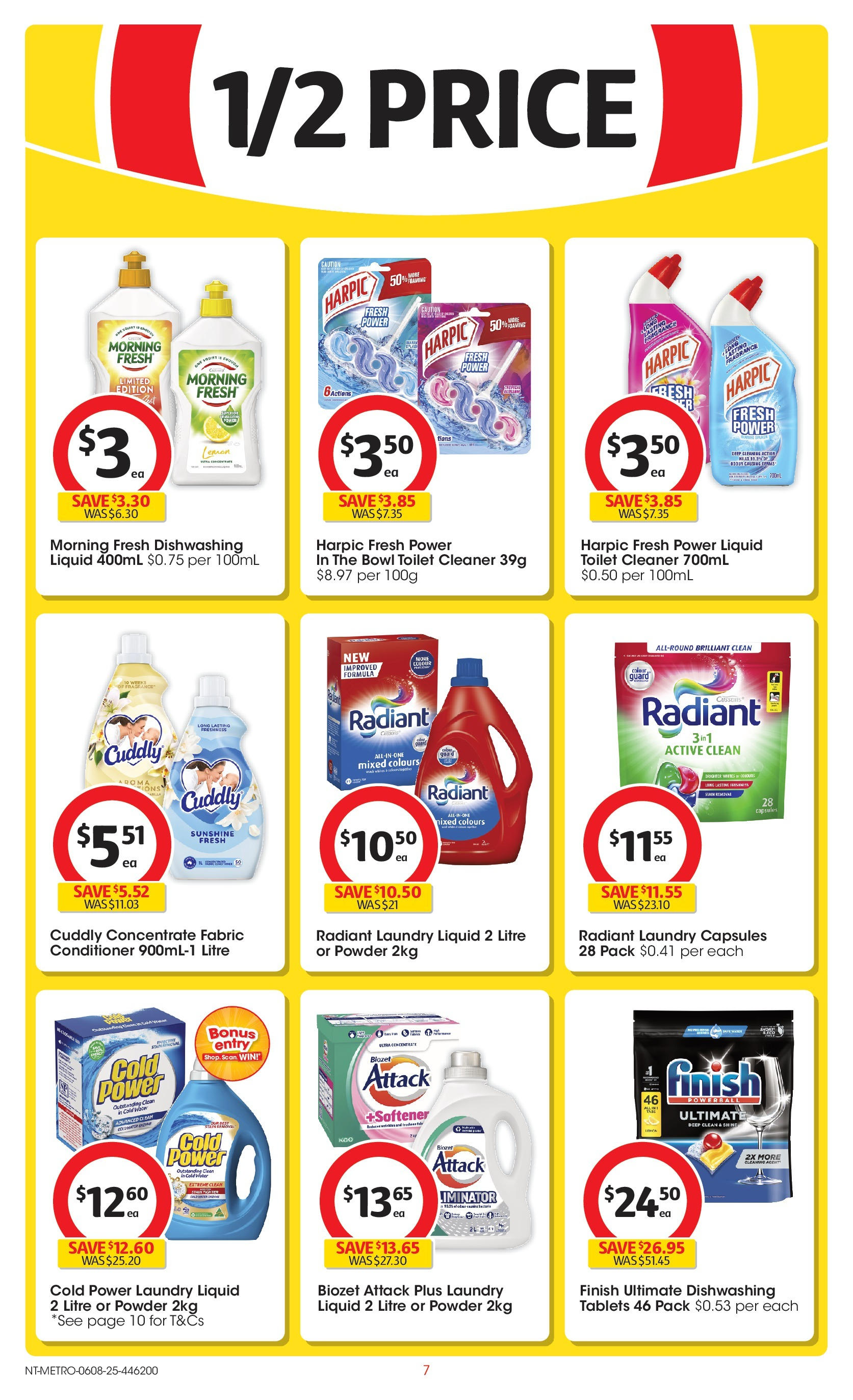 ﻿﻿Coles catalogue valid from 06/08/2025 > Online Australia | Page: 7 | Products: Cleaner, Conditioner, Laundry, Tablets
