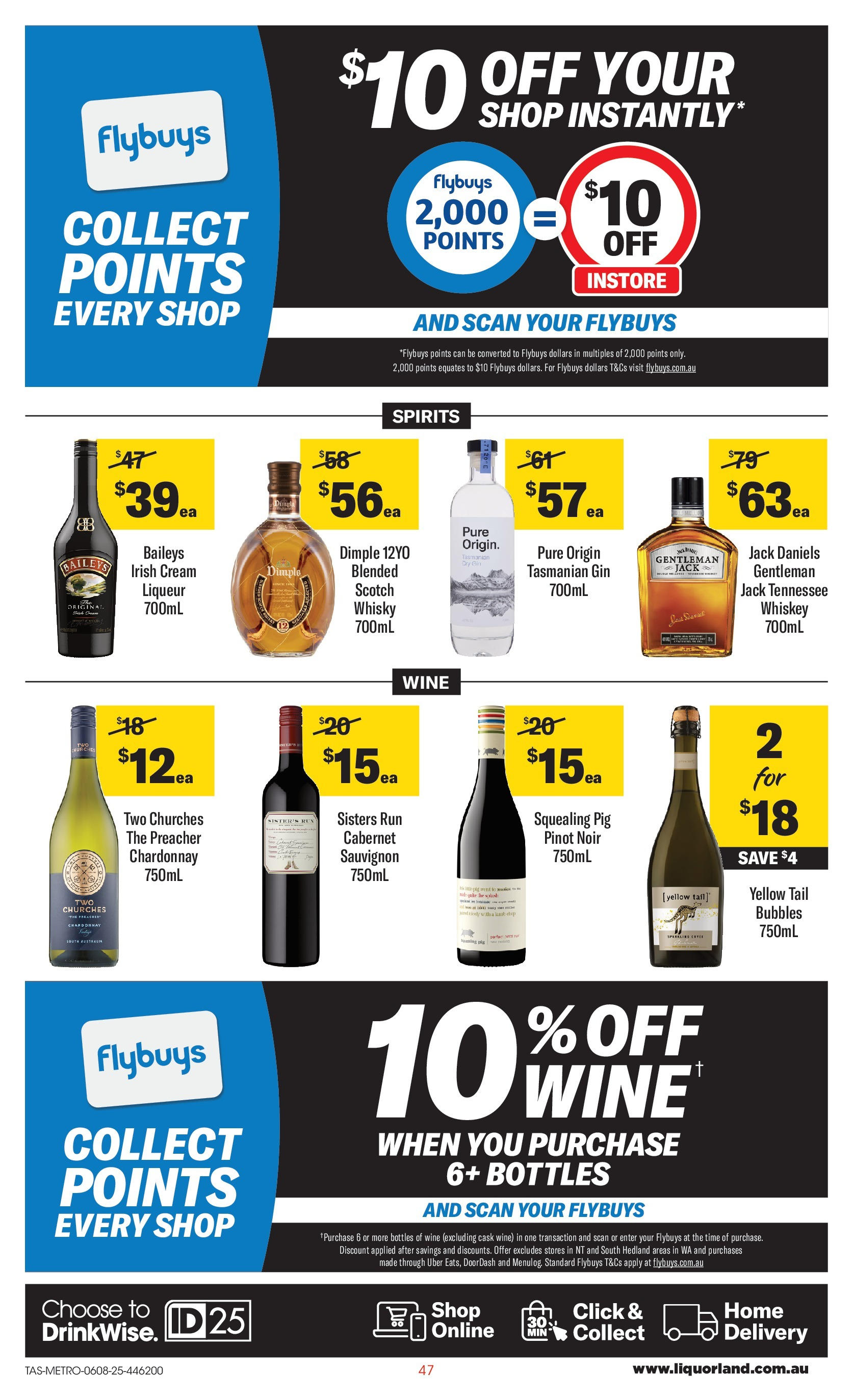 Coles catalogue from 06/08/2025 > Big discounts | Page: 47 | Products: Wine, Gin, Whiskey, Scotch Coles catalogue valid from 06/08/2025 > Online Australia | Page: 47 | Products: Wine, Gin, Whiskey, Scotch