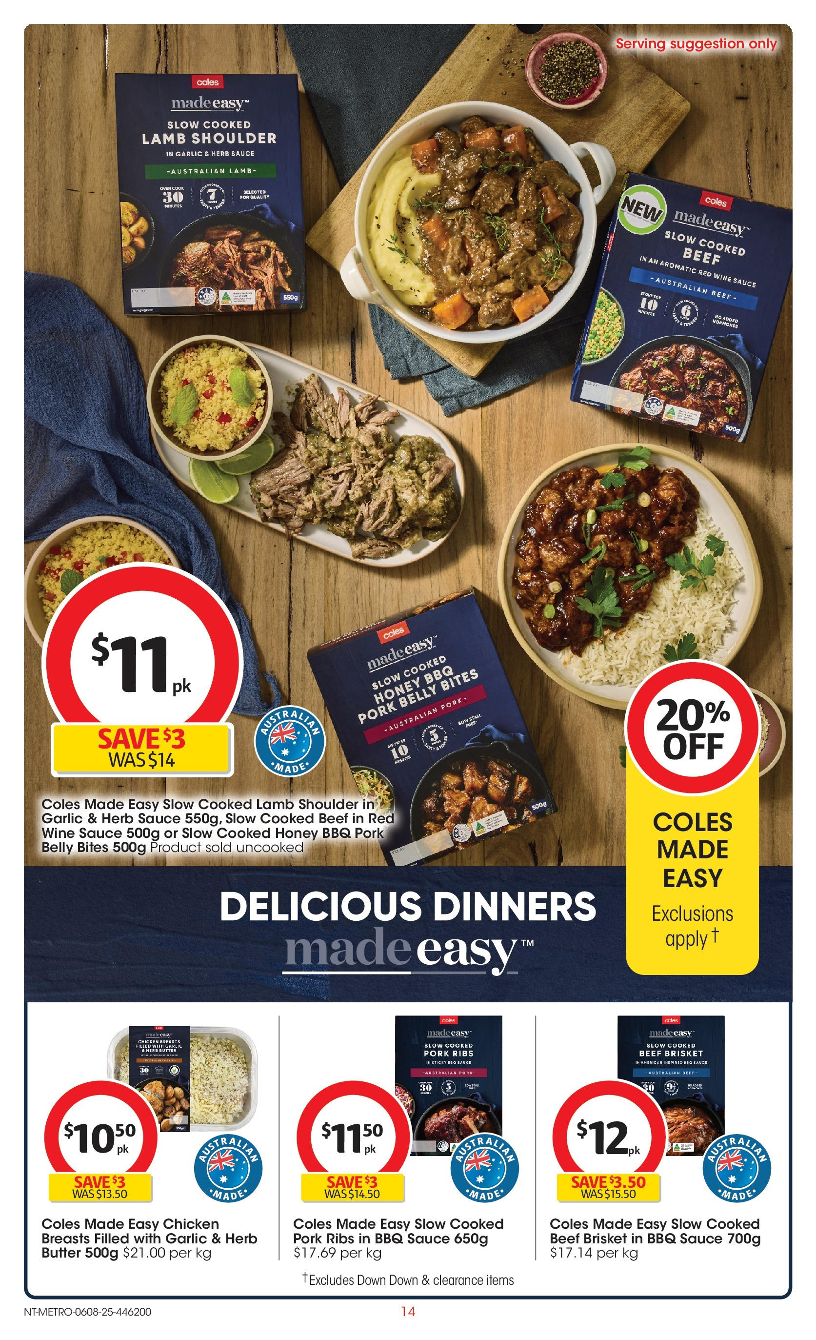 ﻿﻿Coles catalogue valid from 06/08/2025 > Online Australia | Page: 14 | Products: BBQ Sauce, Honey, Lamb, Garlic