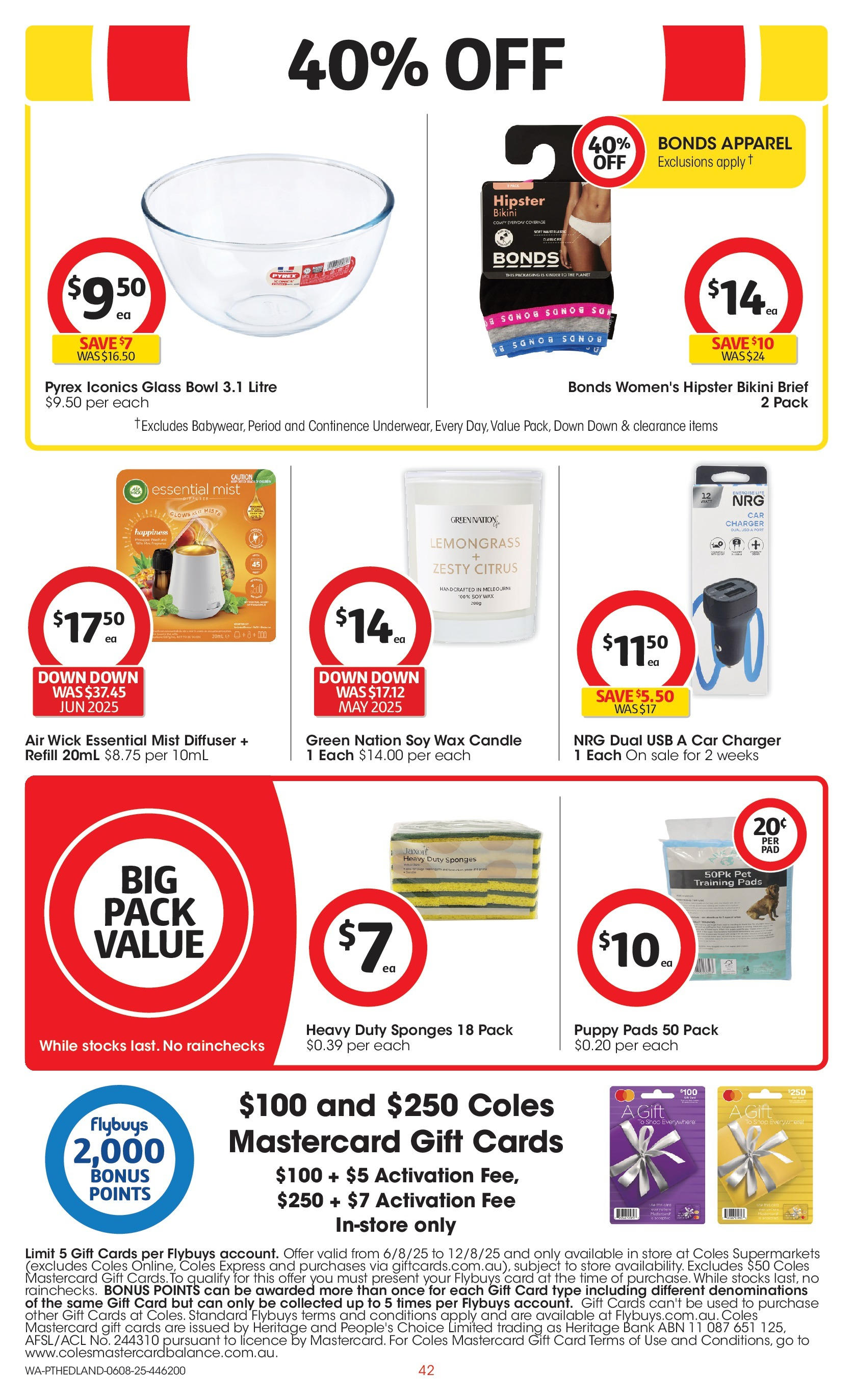 ﻿﻿Coles catalogue valid from 06/08/2025 > Online Australia | Page: 42 | Products: Bikini, Charger, Candle, Usb