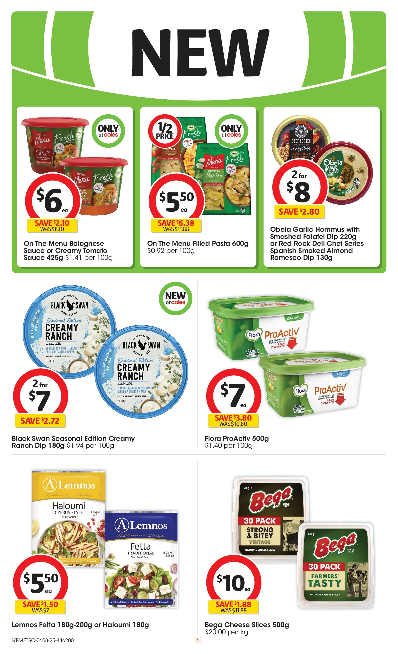 ﻿﻿Coles catalogue valid from 06/08/2025 > Online Australia | Page: 31 | Products: Light, Cheese, Yoghurt, Salad