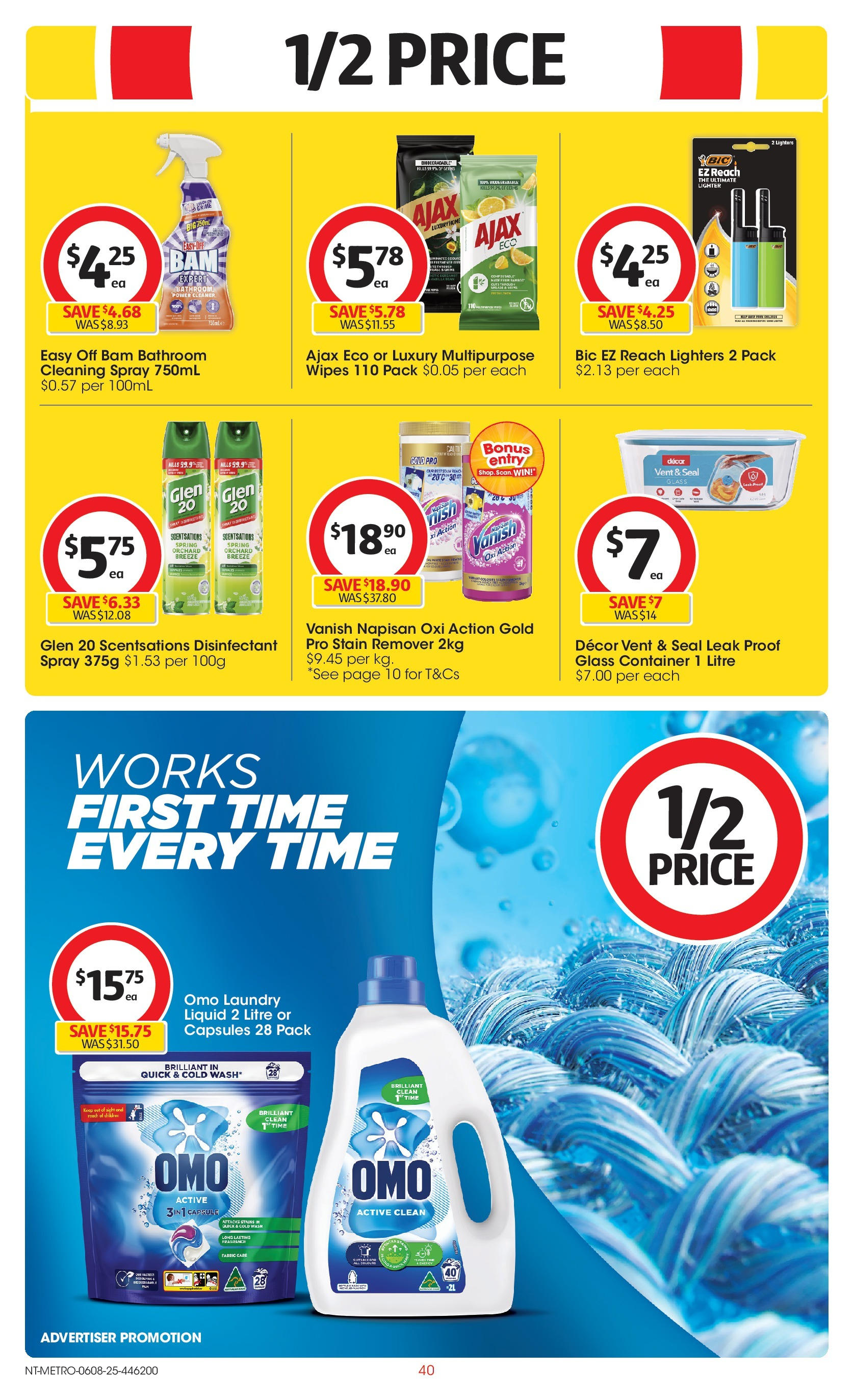 ﻿﻿Coles catalogue valid from 06/08/2025 > Online Australia | Page: 40 | Products: Decor, Cleaner, Multipurpose, Bathroom