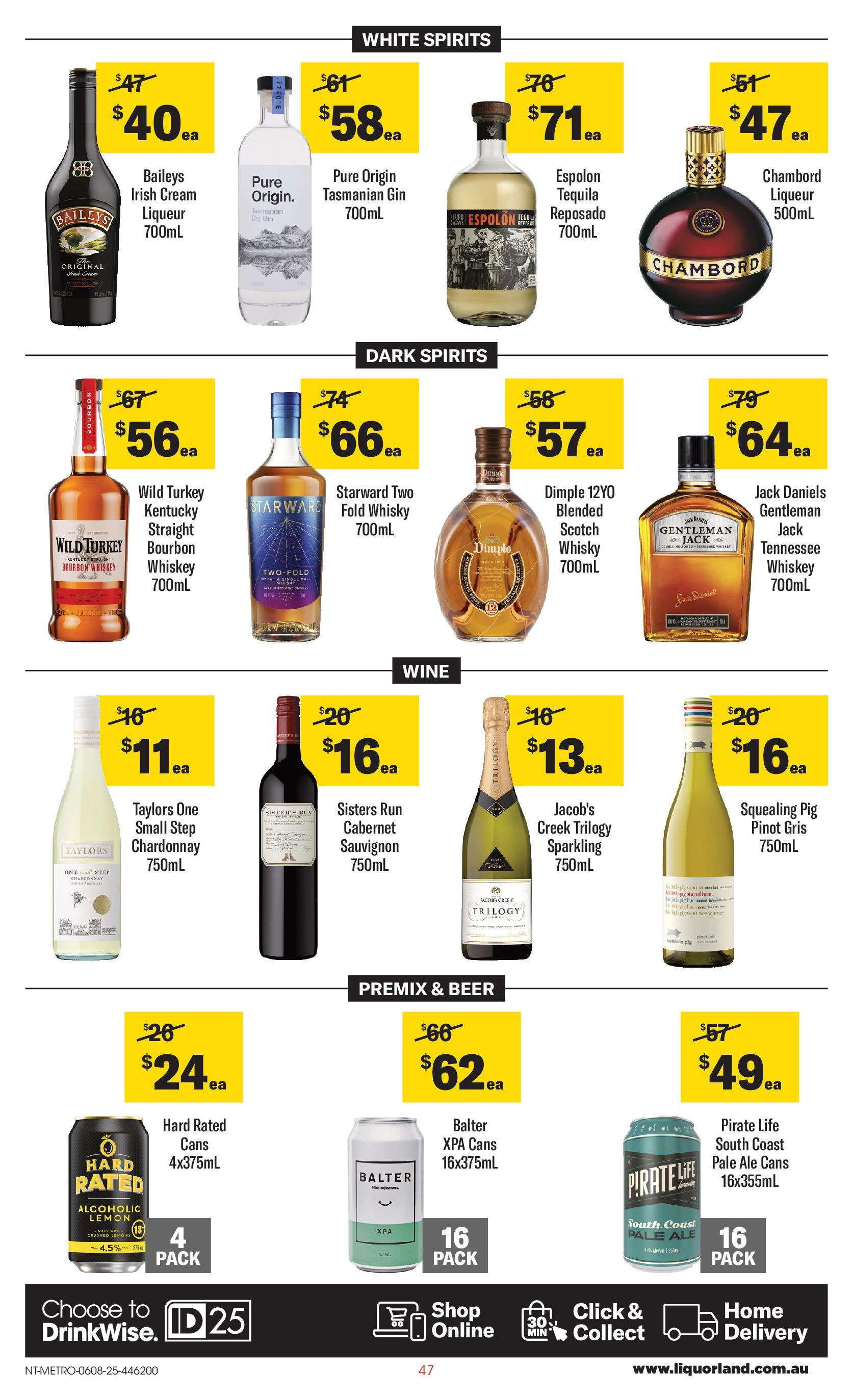 ﻿﻿Coles catalogue valid from 06/08/2025 > Online Australia | Page: 47 | Products: Wine, Beer, Scotch, Turkey