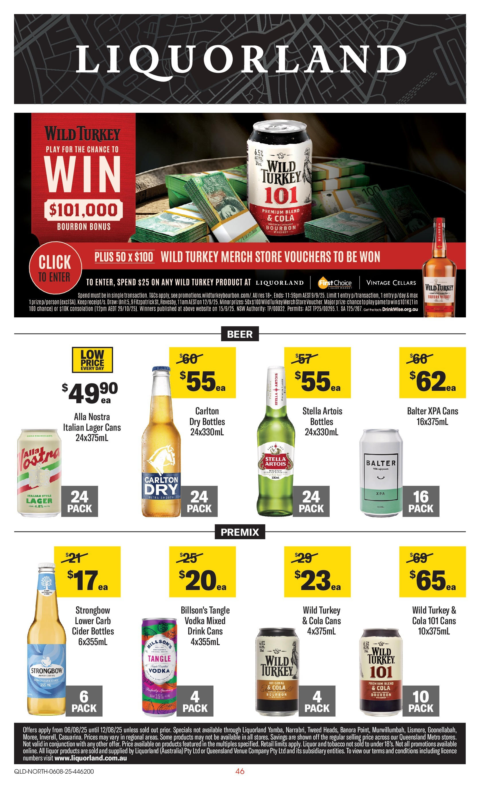 Coles catalogue from 06/08/2025 > Big discounts | Page: 46 | Products: Bourbon, Vodka, Whiskey, Game Coles catalogue valid from 06/08/2025 > Online Australia | Page: 46 | Products: Bourbon, Vodka, Whiskey, Game