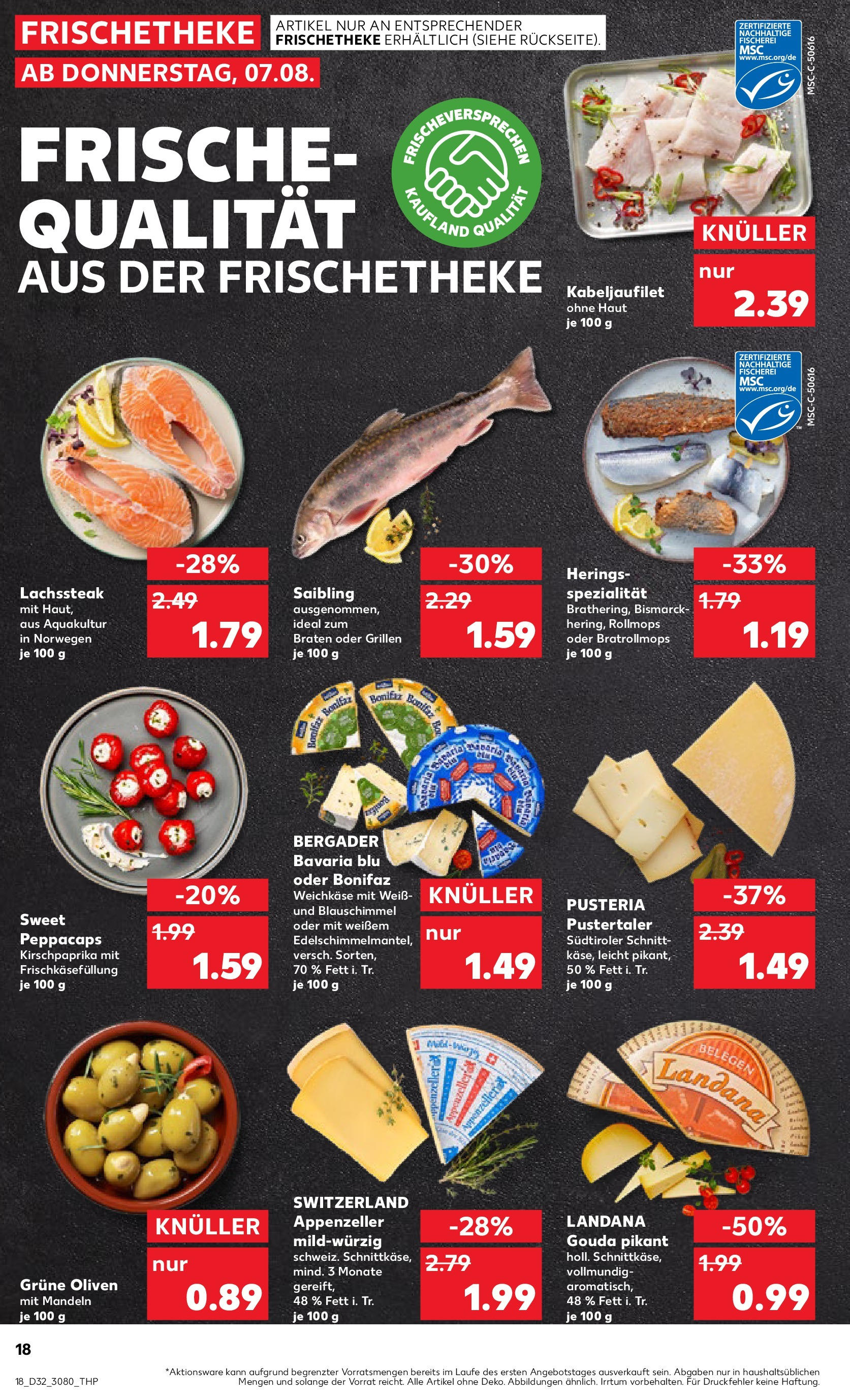 Prospekt Kaufland ab 07.08.2025 » Angebote Online zum Blättern | Seite: 18 | Produkte: Gouda, Mandeln