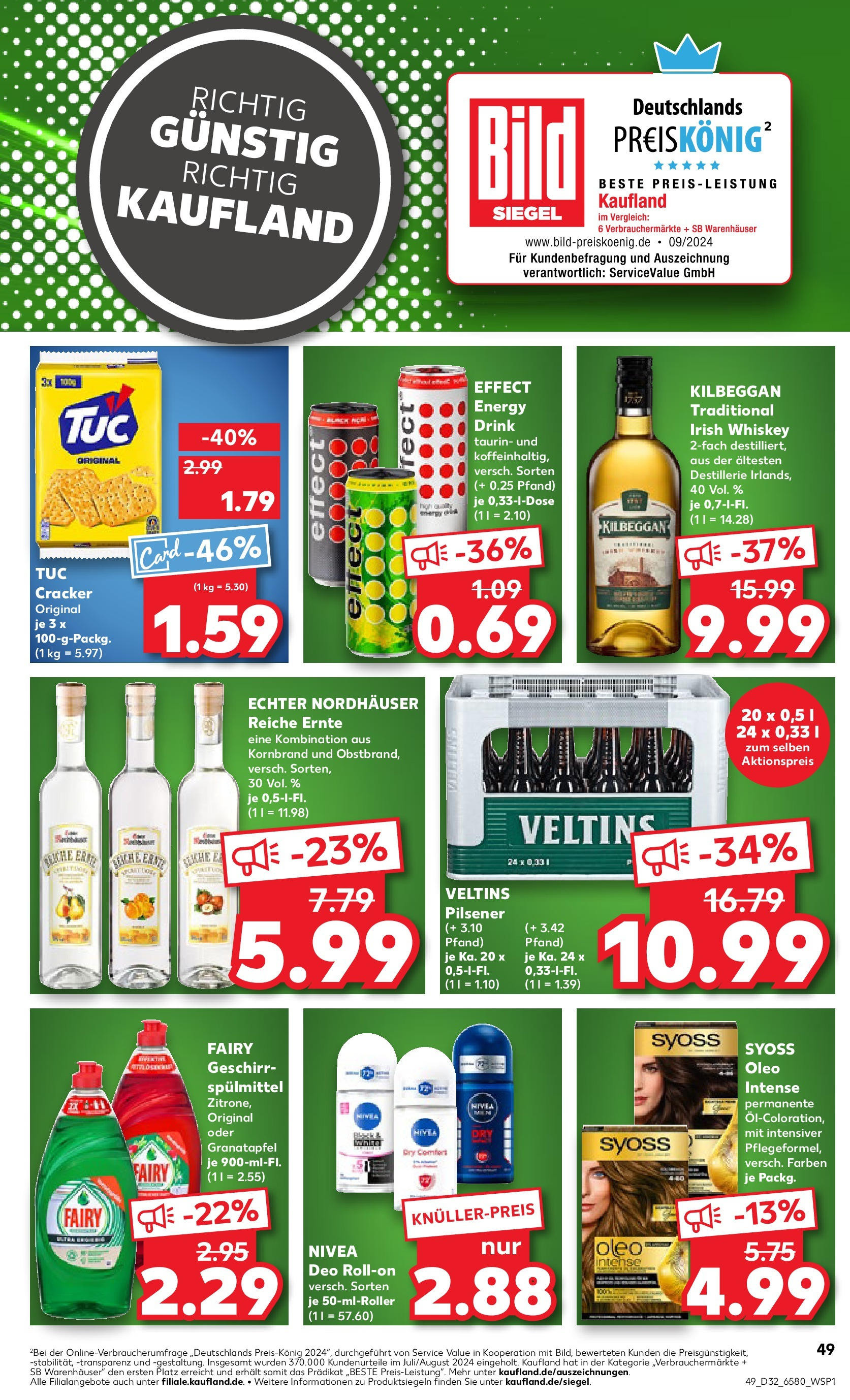 Prospekt Kaufland ab 07.08.2025 » Angebote Online zum Blättern | Seite: 49 | Produkte: Granatapfel, Energy, Deo Roll-On, Veltins