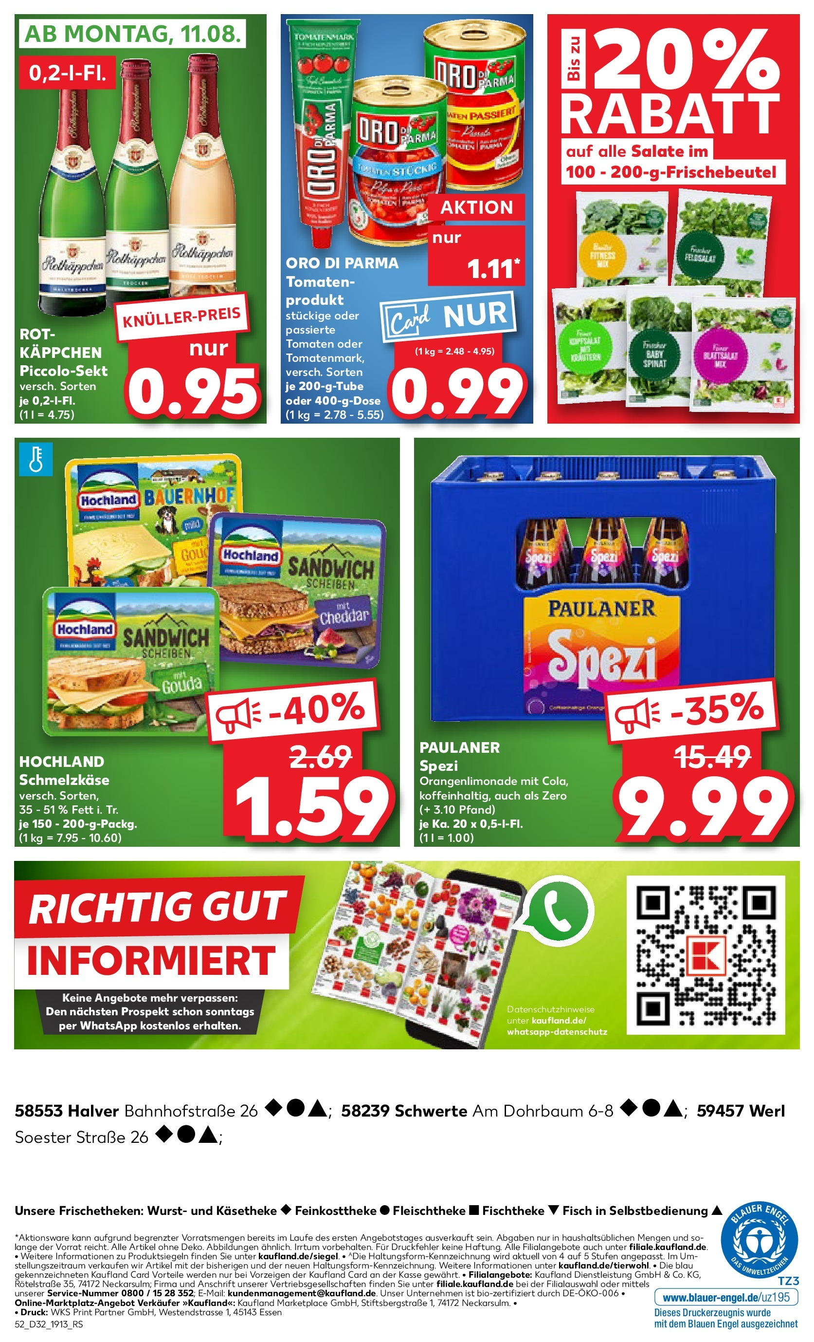 Prospekt Kaufland ab 07.08.2025 » Angebote Online zum Blättern | Seite: 52 | Produkte: Gouda, Oro di parma, Fisch, Wurst