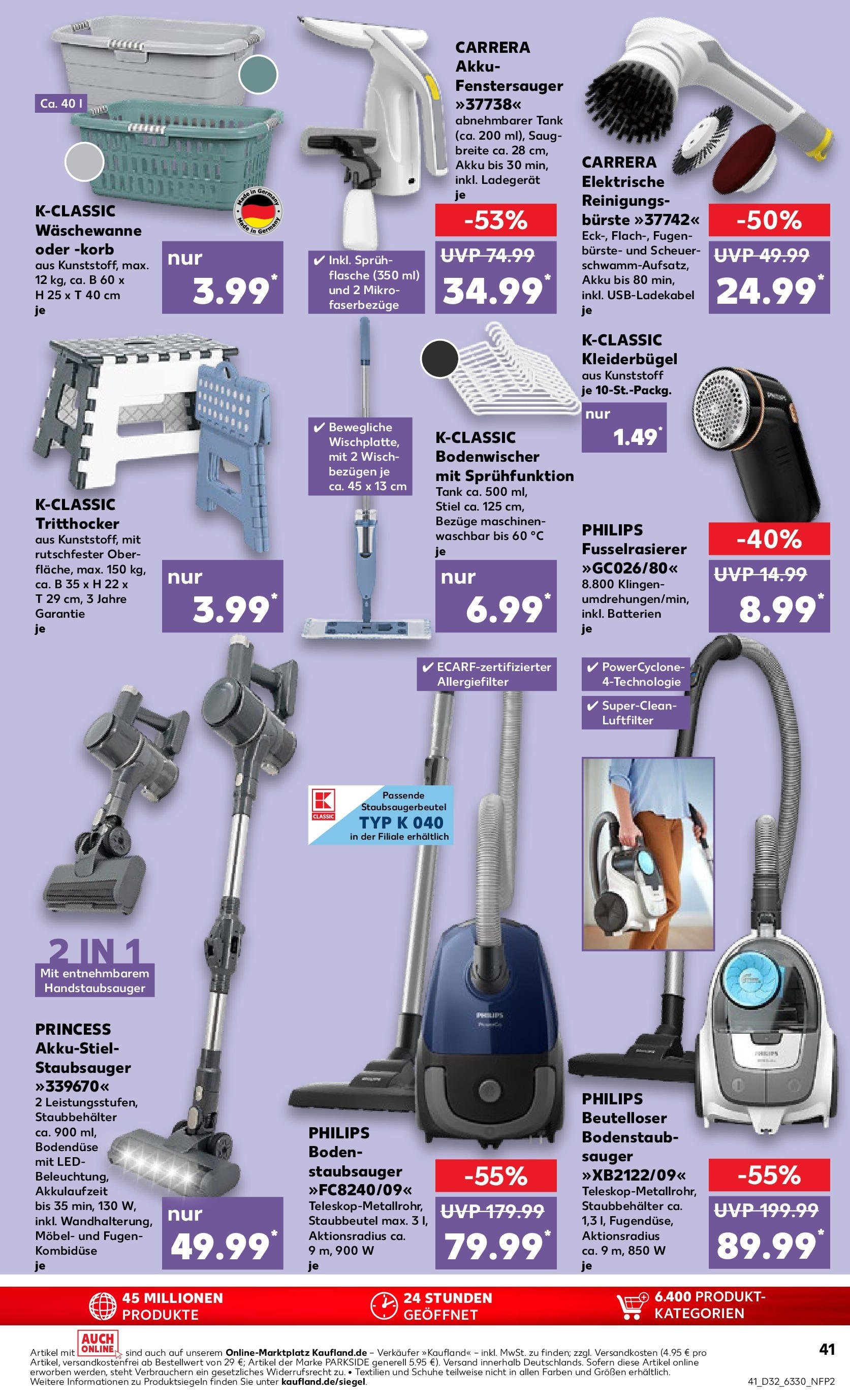 Prospekt Kaufland ab 07.08.2025 » Angebote Online zum Blättern | Seite: 41 | Produkte: Philips, Korb, Bürste, Ladegerät