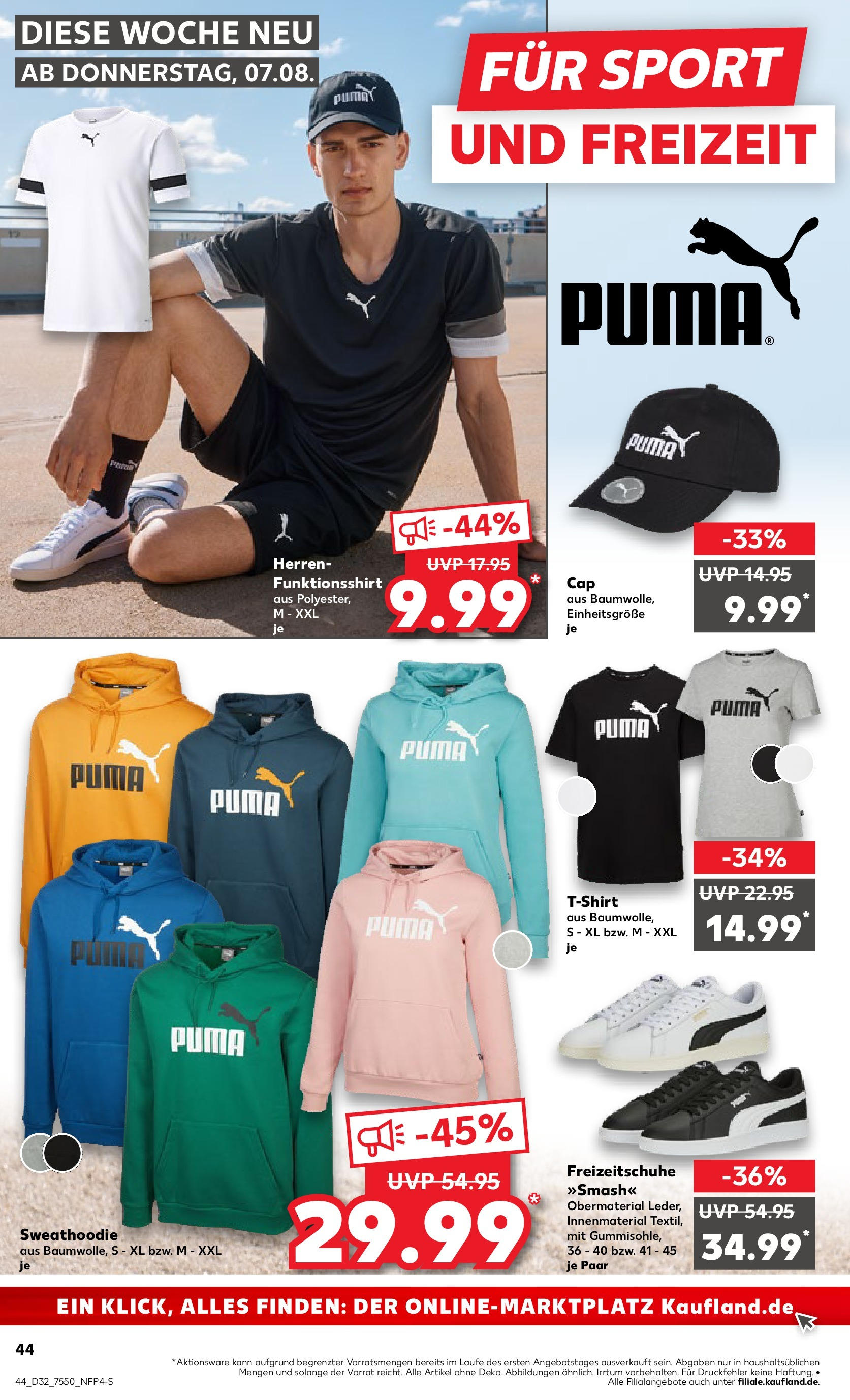 Prospekt Kaufland ab 07.08.2025 » Angebote Online zum Blättern | Seite: 44 | Produkte: Shirt, Sweatshirt, T-Shirt