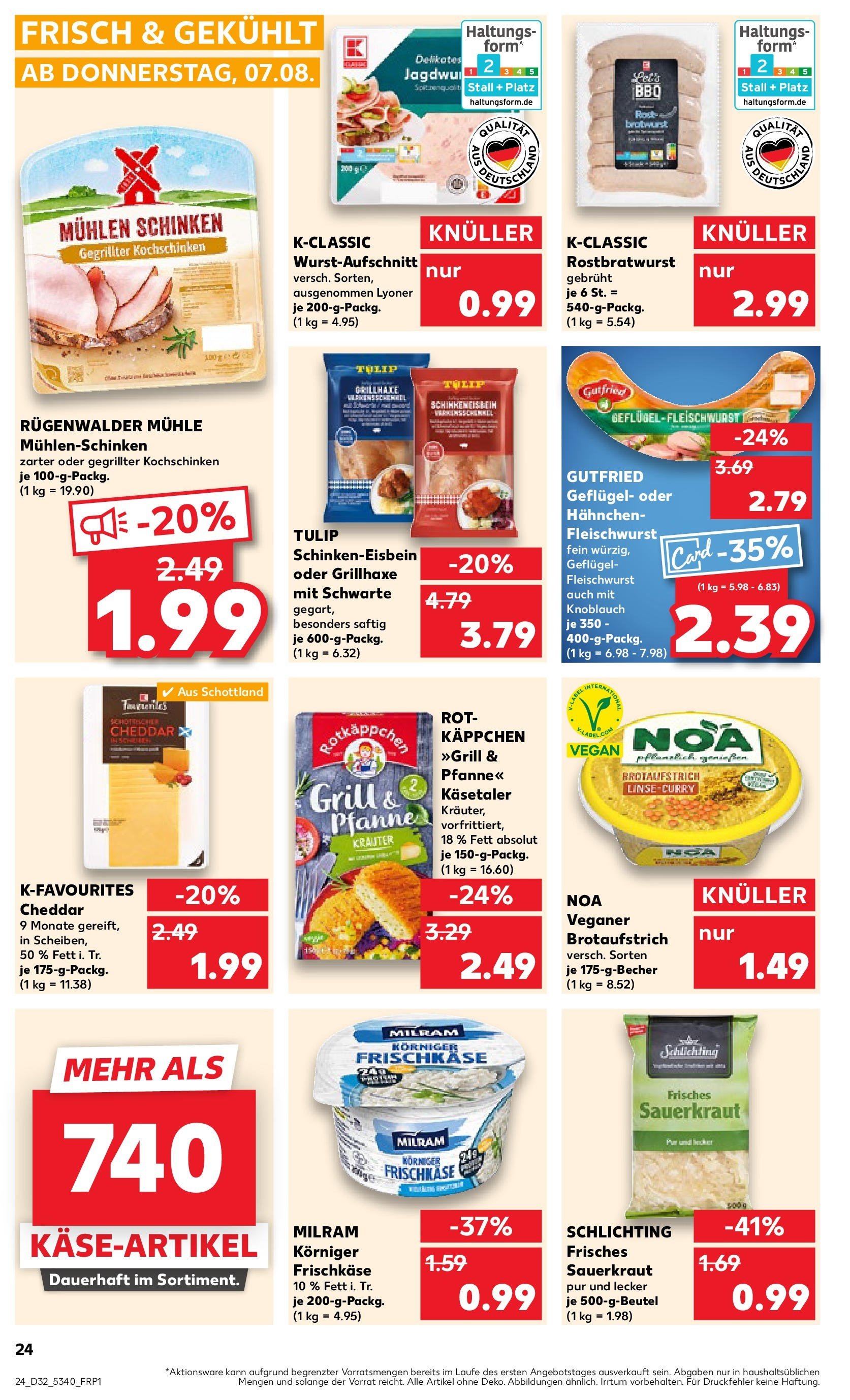Prospekt Kaufland ab 07.08.2025 » Angebote Online zum Blättern | Seite: 24 | Produkte: Grill, Mühle, Hahnchen, Knoblauch