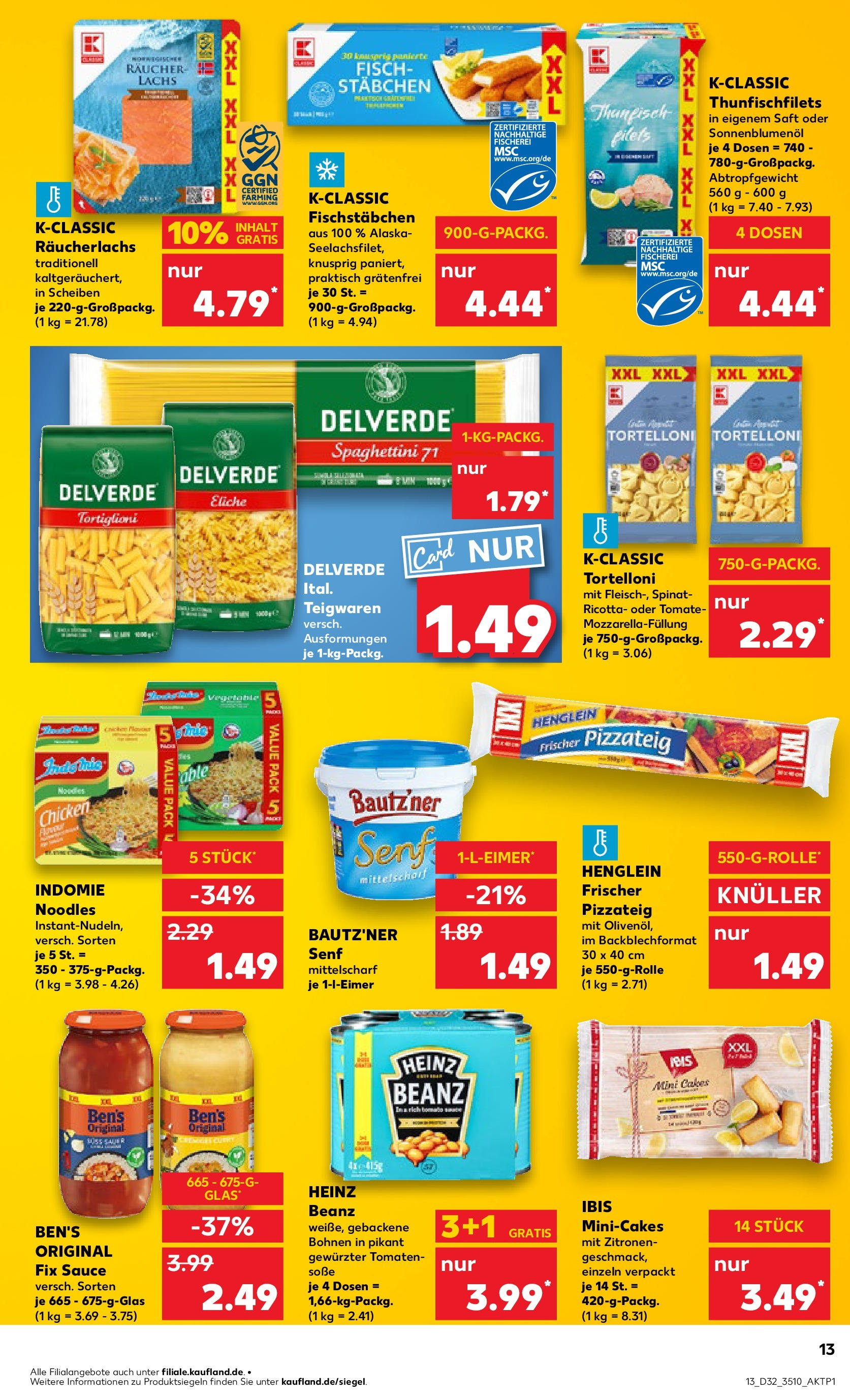 Prospekt Kaufland ab 07.08.2025 » Angebote Online zum Blättern | Seite: 13 | Produkte: Sonnenblumenol, Soße, Saft, Zitronen