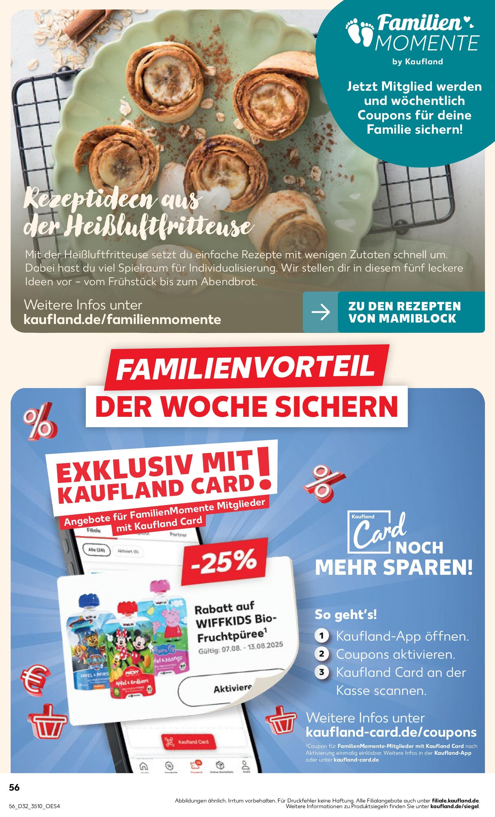Prospekt Kaufland ab 07.08.2025 » Angebote Online zum Blättern | Seite: 56 | Produkte: Äpfel, Mango, Heißluftfritteuse