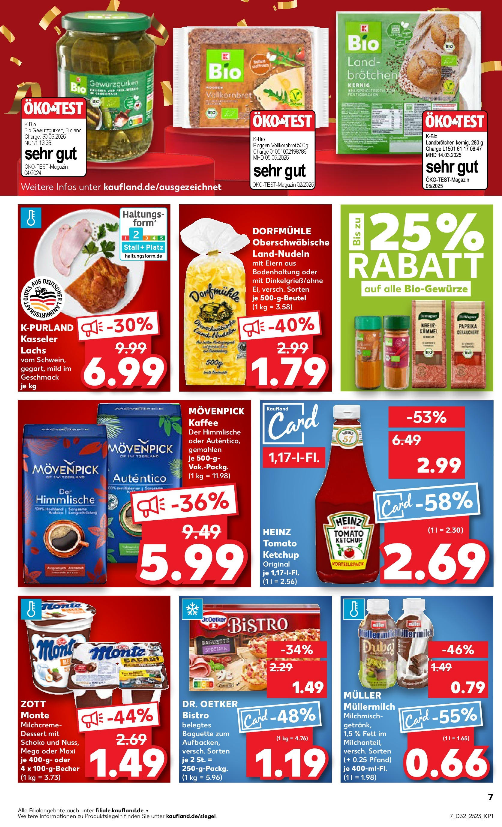 Prospekt Kaufland ab 07.08.2025 » Angebote Online zum Blättern | Seite: 7 | Produkte: Kaffee, Paprika, Müllermilch, Ketchup