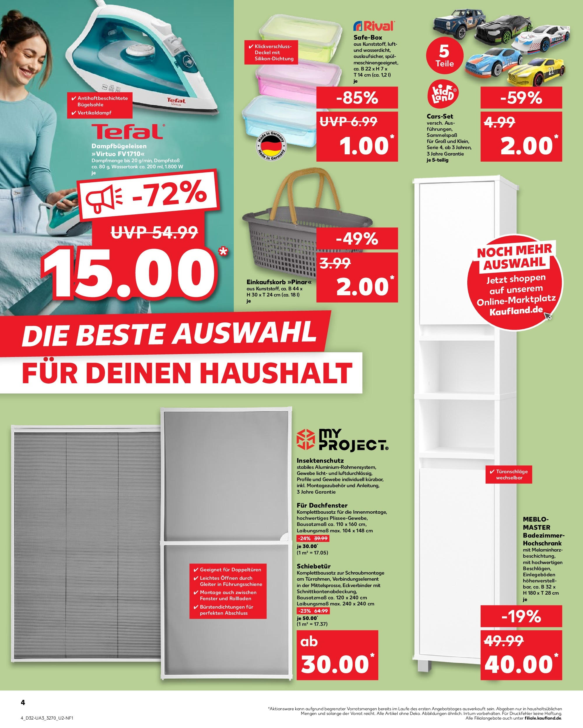 Prospekt Kaufland ab 07.08.2025 » Angebote und Werbung Online | Seite: 4 | Produkte: Hochschrank Prospekt Kaufland ab 07.08.2025 » Angebote Online zum Blättern | Seite: 4 | Produkte: Hochschrank