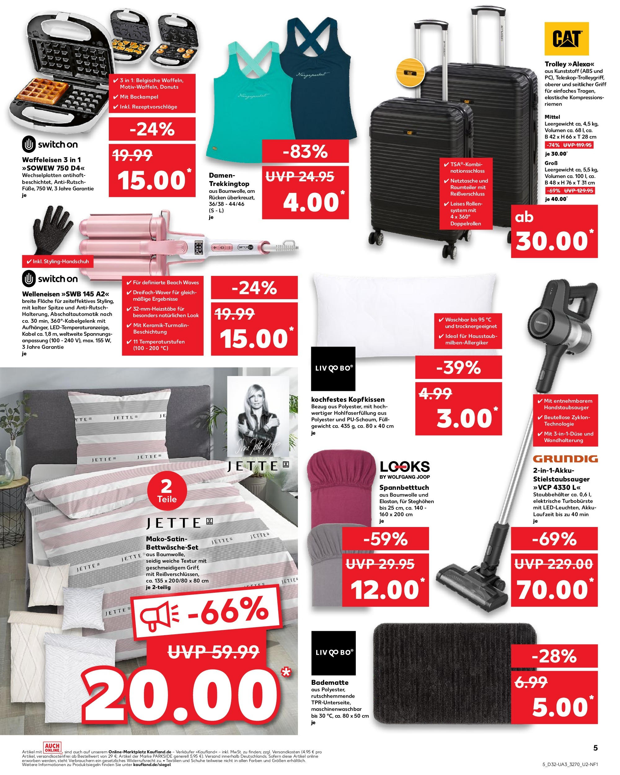 Prospekt Kaufland ab 07.08.2025 » Angebote und Werbung Online | Seite: 5 | Produkte: Kabel, Top, Gewicht, Kopfkissen Prospekt Kaufland ab 07.08.2025 » Angebote Online zum Blättern | Seite: 5 | Produkte: Kabel, Top, Gewicht, Kopfkissen