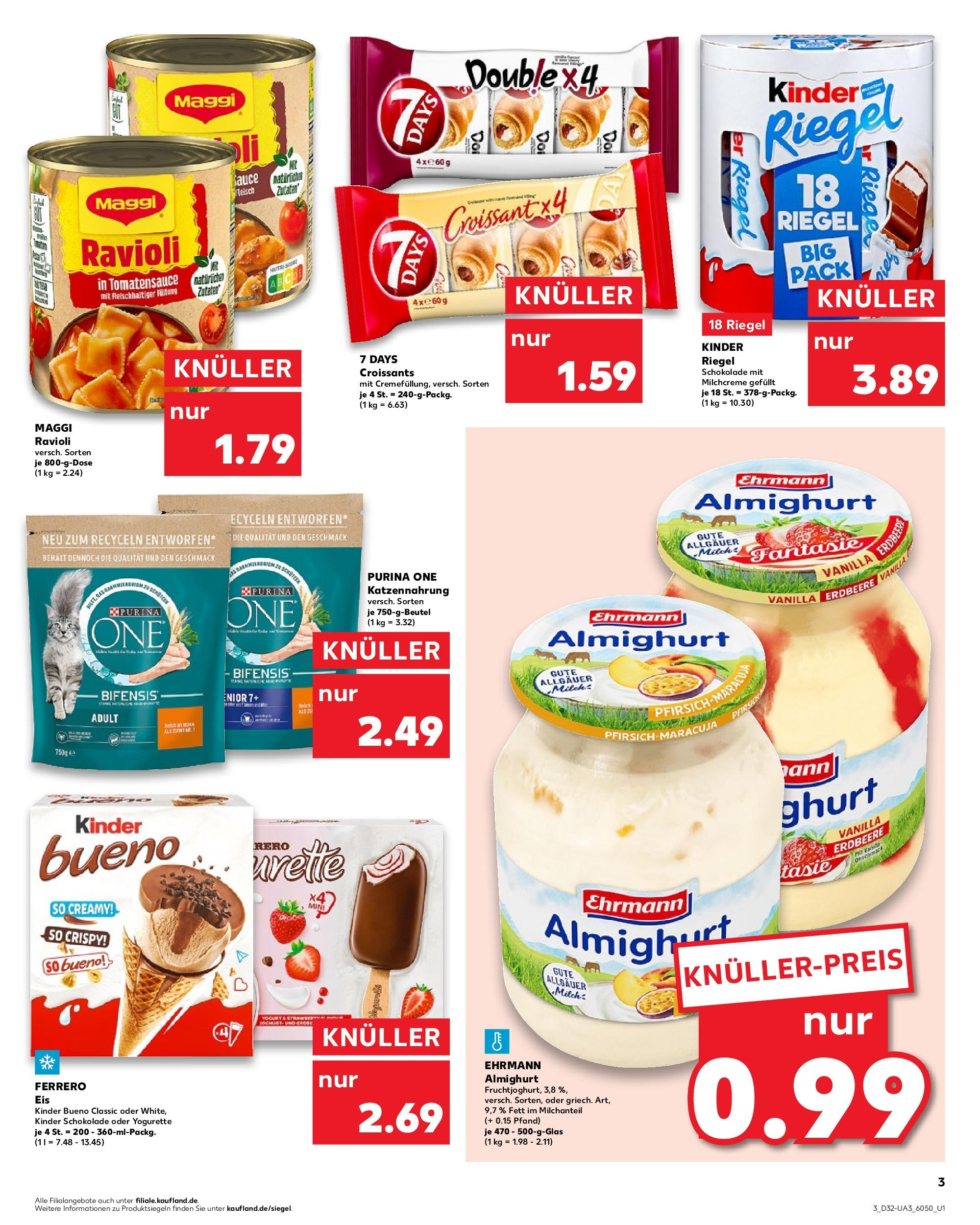 Prospekt Kaufland ab 10.08.2025 » Angebote und Werbung Online | Seite: 16 | Produkte: Maggi, Kinder riegel, Croissant, Fleisch Prospekt Kaufland ab 10.08.2025 » Angebote Online zum Blättern | Seite: 16 | Produkte: Maggi, Kinder riegel, Croissant, Fleisch