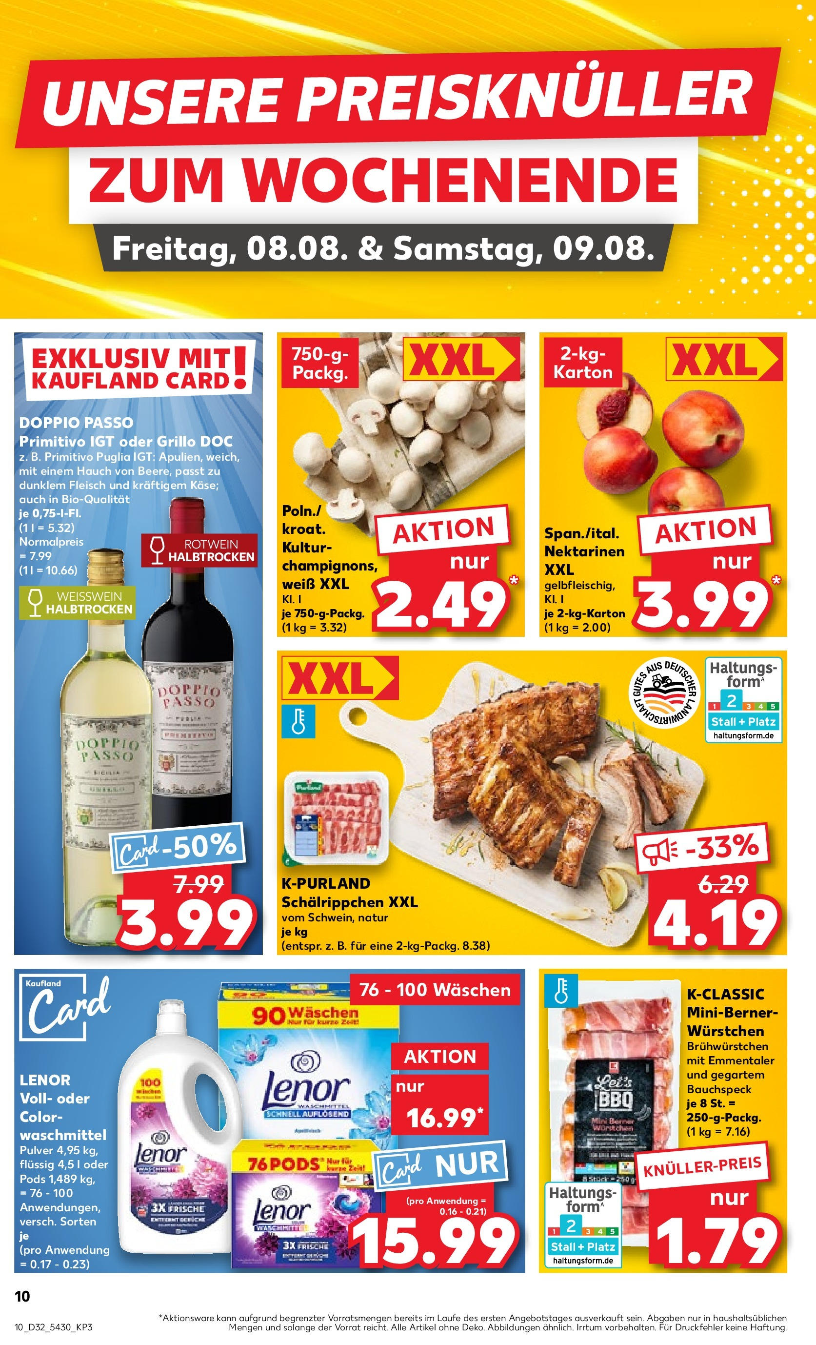 Prospekt Kaufland ab 10.08.2025 » Angebote und Werbung Online | Seite: 31 | Produkte: Lenor, Nektarinen, Rotwein, Doppio passo primitivo Prospekt Kaufland ab 10.08.2025 » Angebote Online zum Blättern | Seite: 31 | Produkte: Lenor, Nektarinen, Rotwein, Doppio passo primitivo