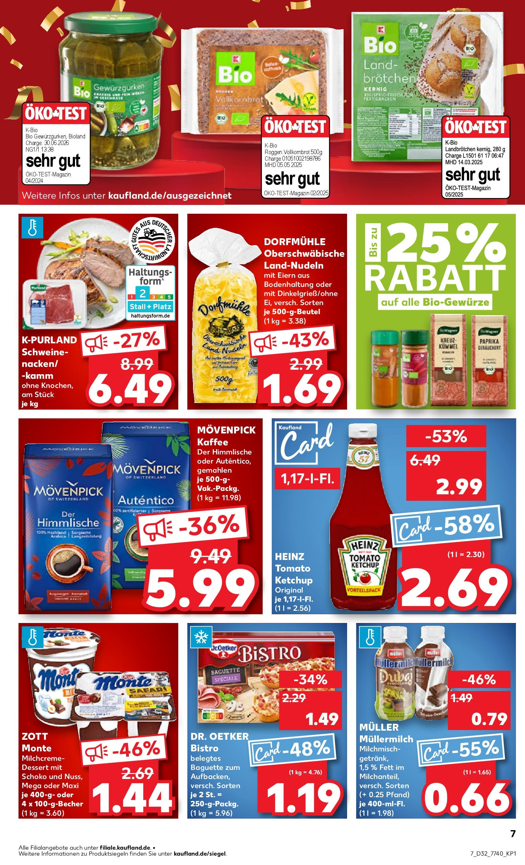 Prospekt Kaufland ab 10.08.2025 » Angebote Online zum Blättern | Seite: 20 | Produkte: Kaffee, Paprika, Movenpick kaffee, Muller mullermilch