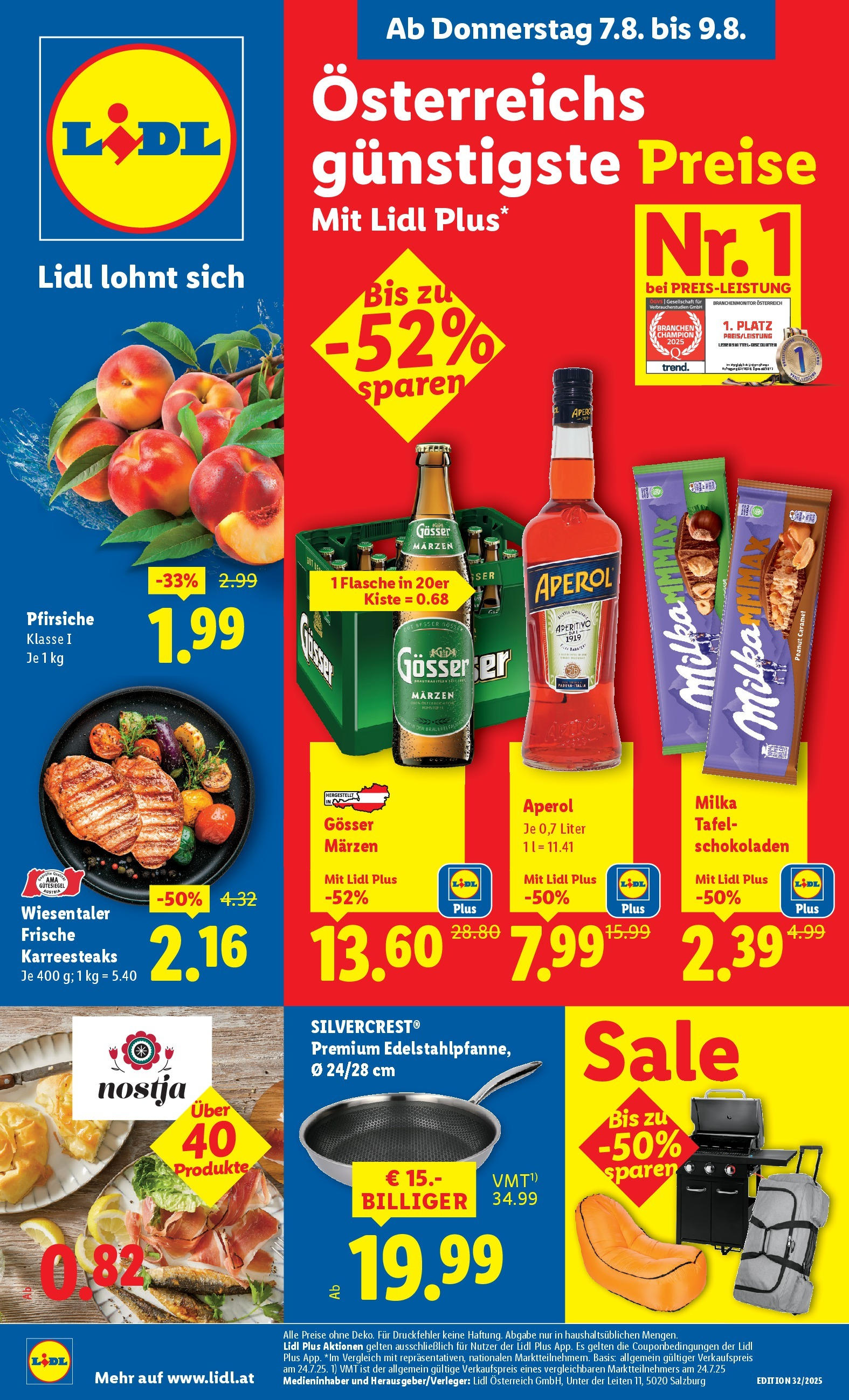  LIDL Flugblatt ab 06.08.2025 - Angebote "Lidl: Flugblatt in deiner Nähe" - Seite 1