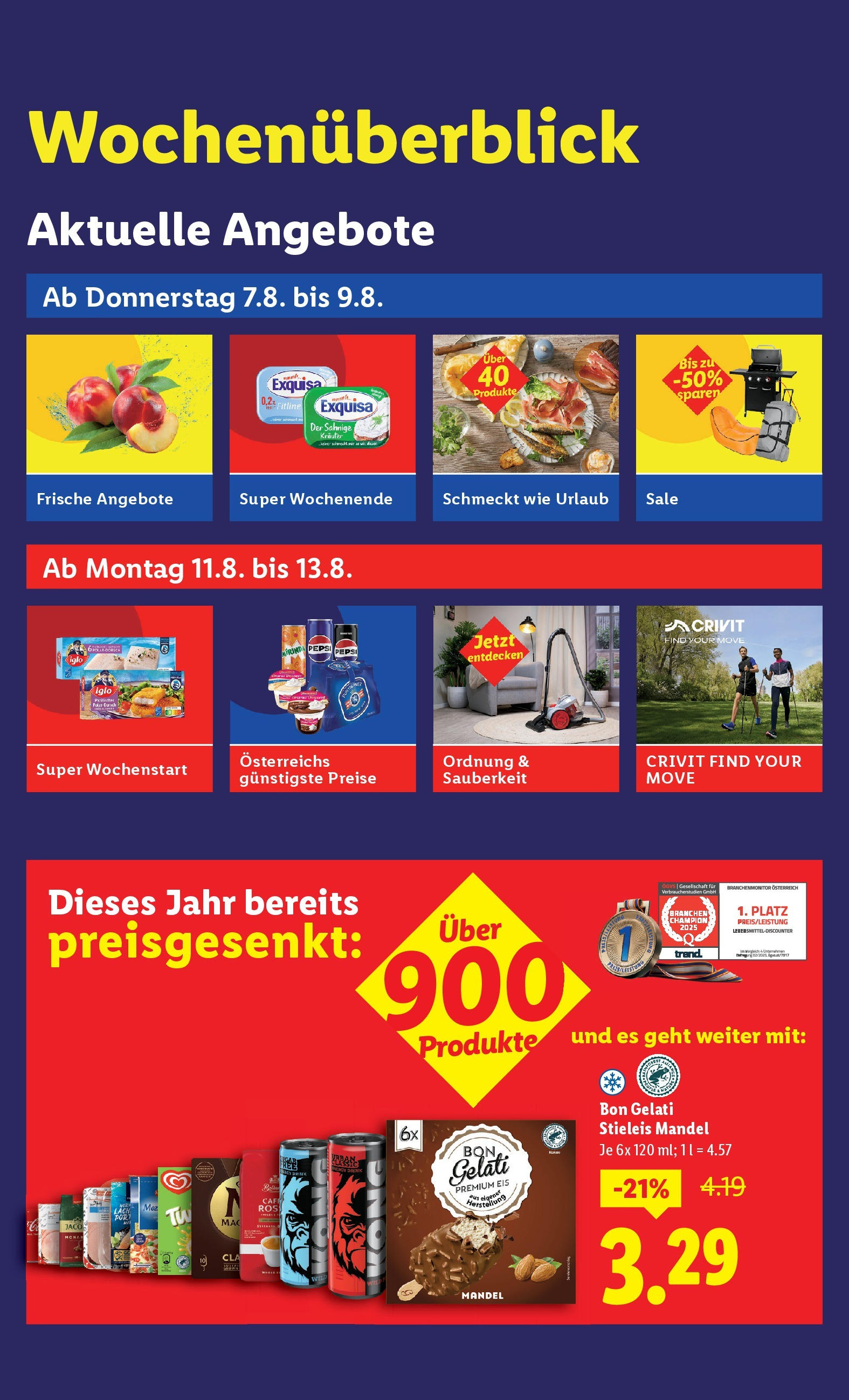 Lidl Flugblatt - Salzburg, Jenbach, Dornbirn ab 07.08.2025 ✳️ Angebote ab donnerstag | Seite: 2 | Produkte: Eis Lidl Flugblatt - Salzburg, Jenbach, Dornbirn ab 07.08.2025 - Angebote ab donnerstag | Seite: 2 | Produkte: Eis
