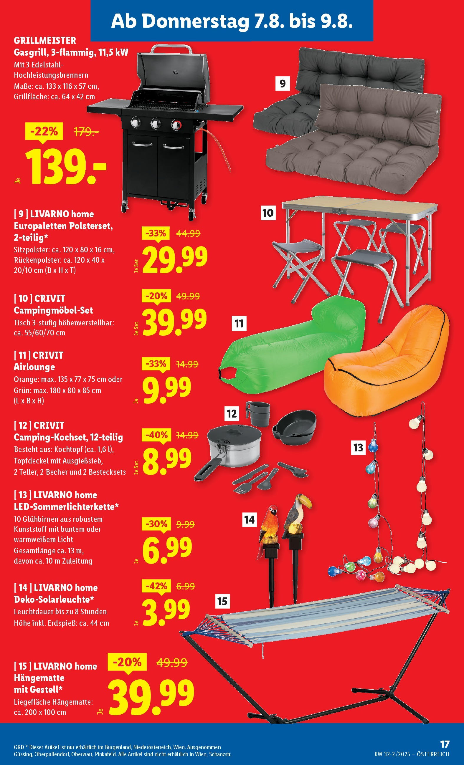 Lidl Flugblatt - Wien ab 07.08.2025 ✳️ Angebote ab donnerstag | Seite: 19 | Produkte: Tisch Lidl Flugblatt - Wien ab 07.08.2025 - Angebote ab donnerstag | Seite: 19 | Produkte: Tisch