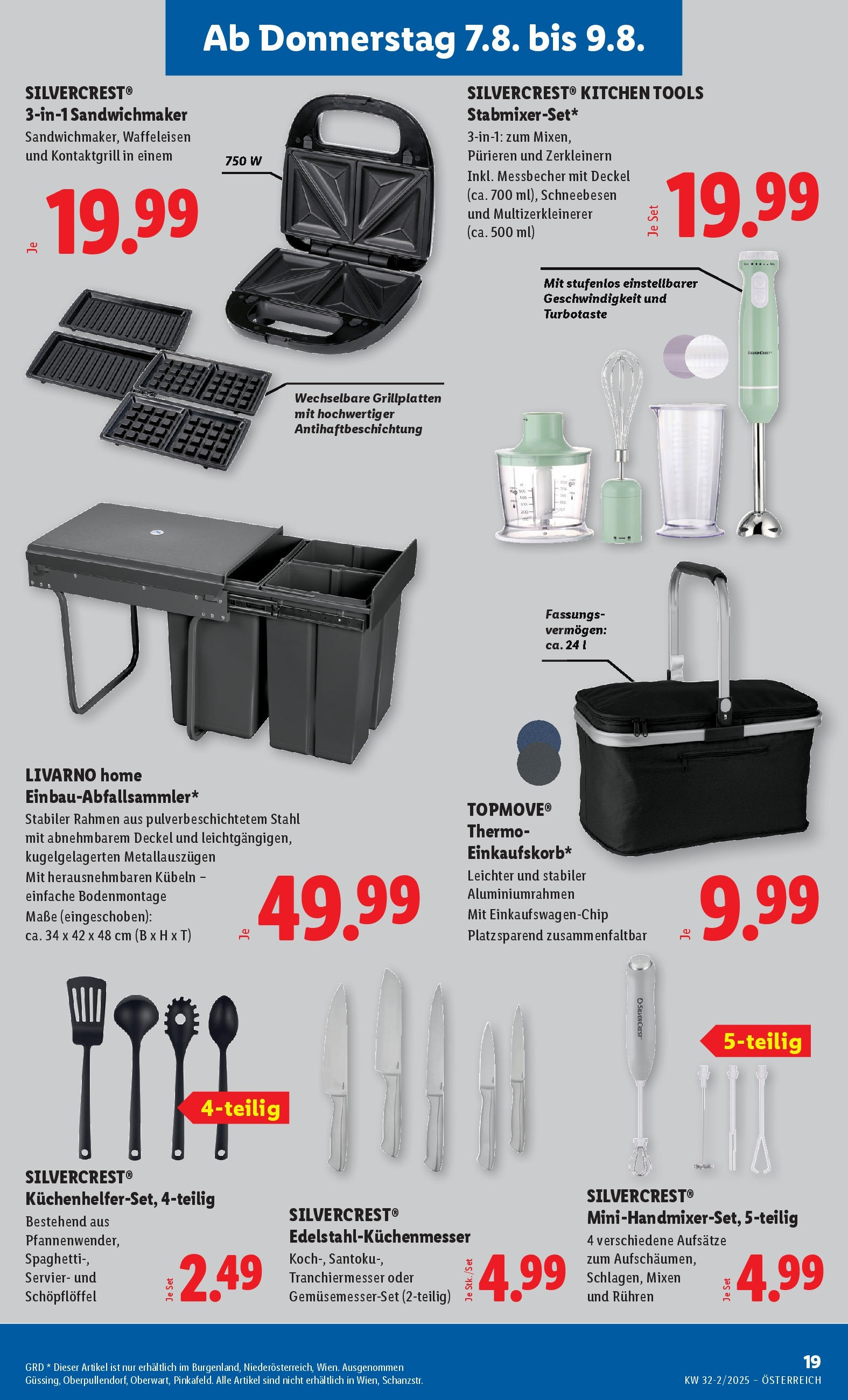 Lidl Flugblatt - Wien ab 07.08.2025 ✳️ Angebote ab donnerstag | Seite: 21 | Produkte: Sandwichmaker, Hajdina liszt Lidl Flugblatt - Wien ab 07.08.2025 - Angebote ab donnerstag | Seite: 21 | Produkte: Sandwichmaker, Hajdina liszt