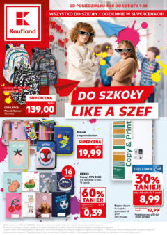Pogląd oferty "Kaufland gazetka - Do Szkoły Like A Szef" - ważna od 04.08.2025